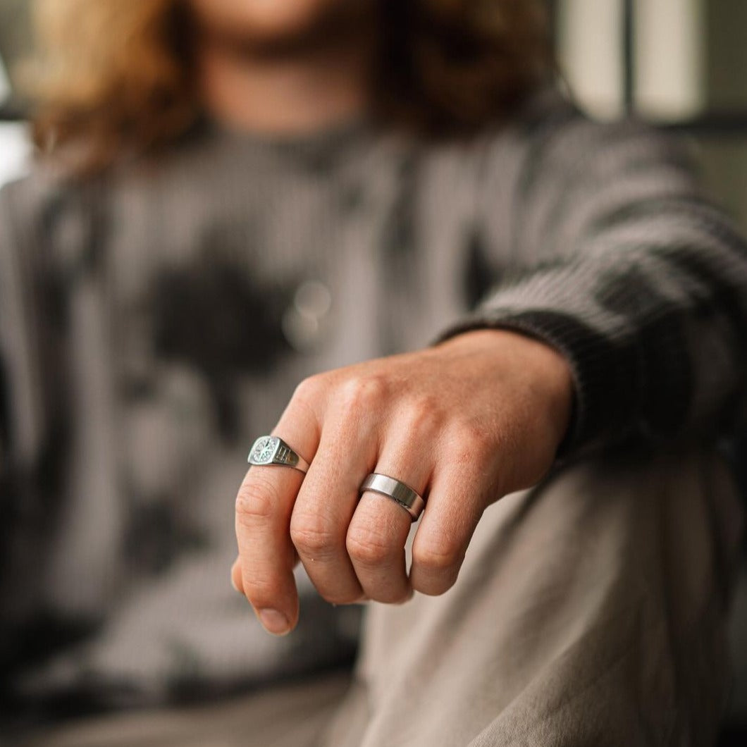 Siempre Vegvisir band - Silvertonad ring