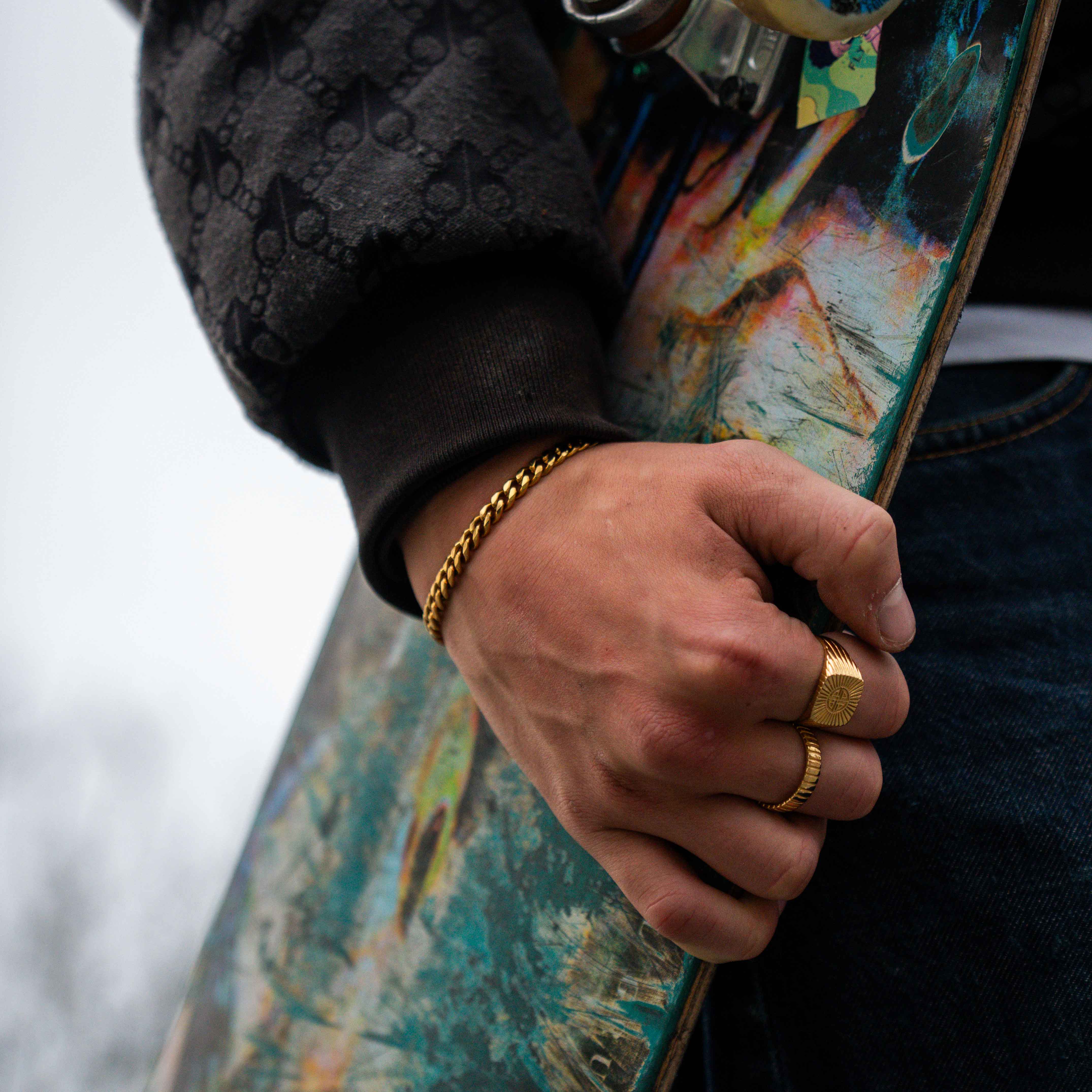 Sequence armband - Guldton