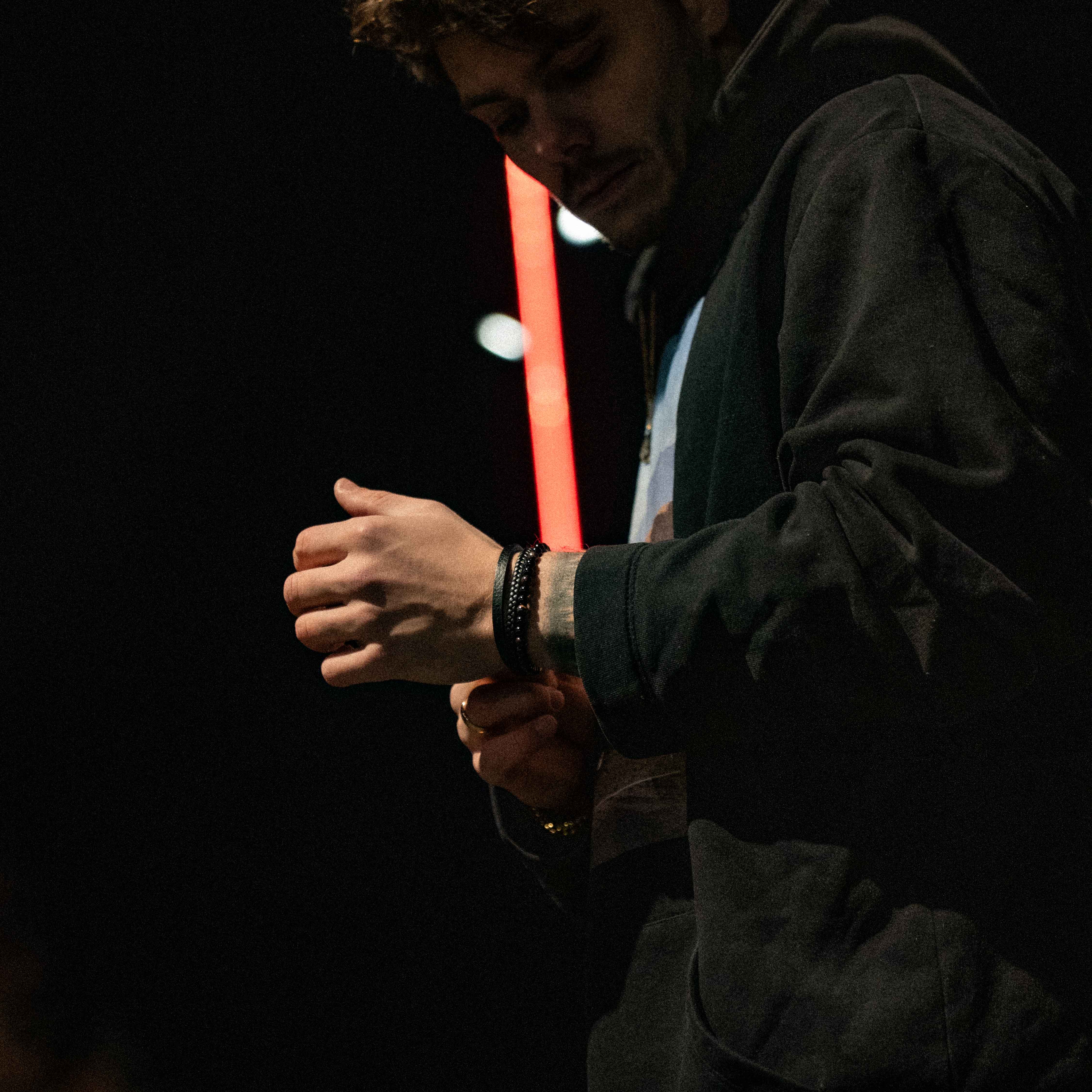 Jorgmundr Läder och pärlarmband