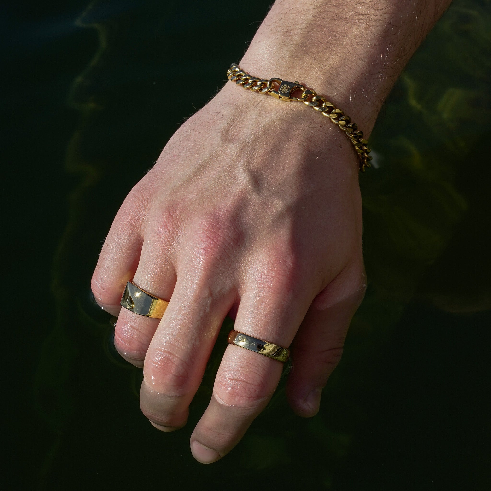 Sequence armband - Guldton