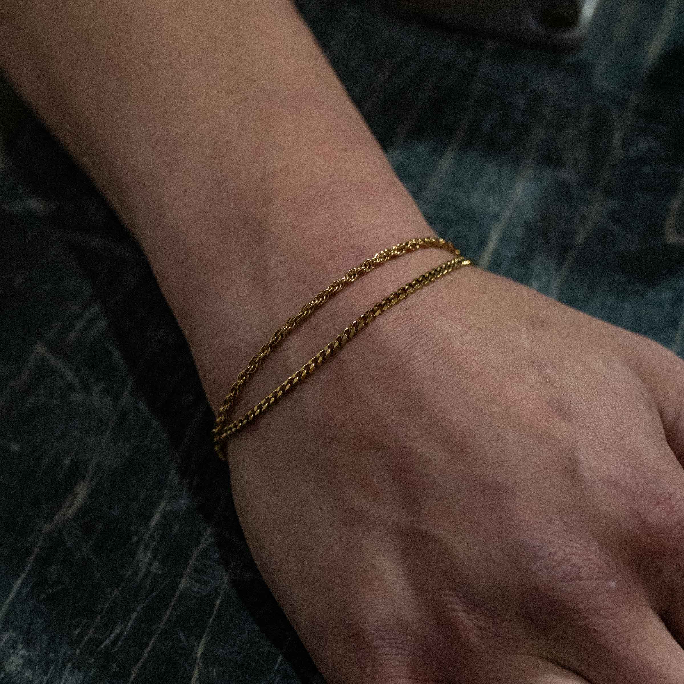 Snor Armbånd - Guldtonet