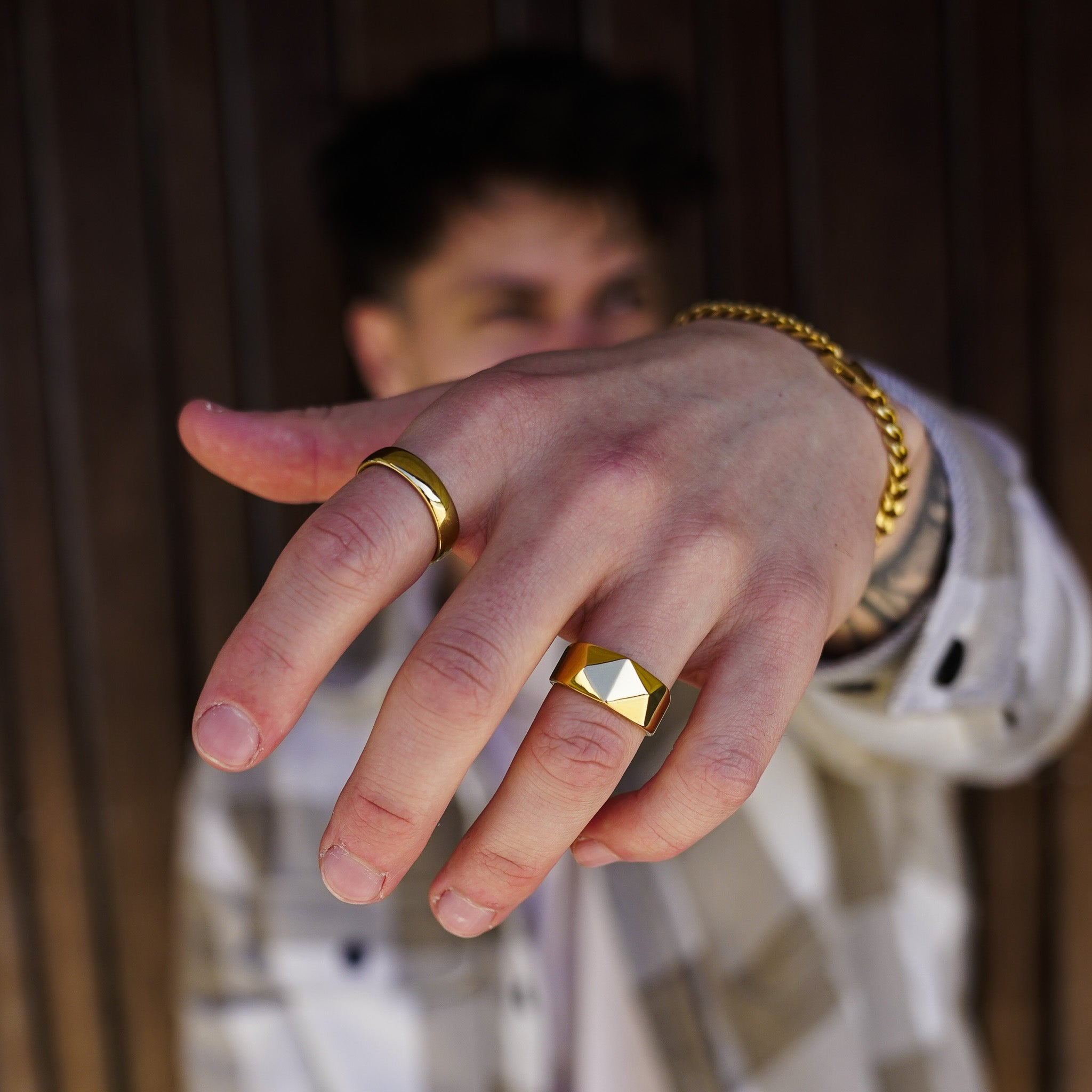 SIEMPRE BAND RING (GULD)