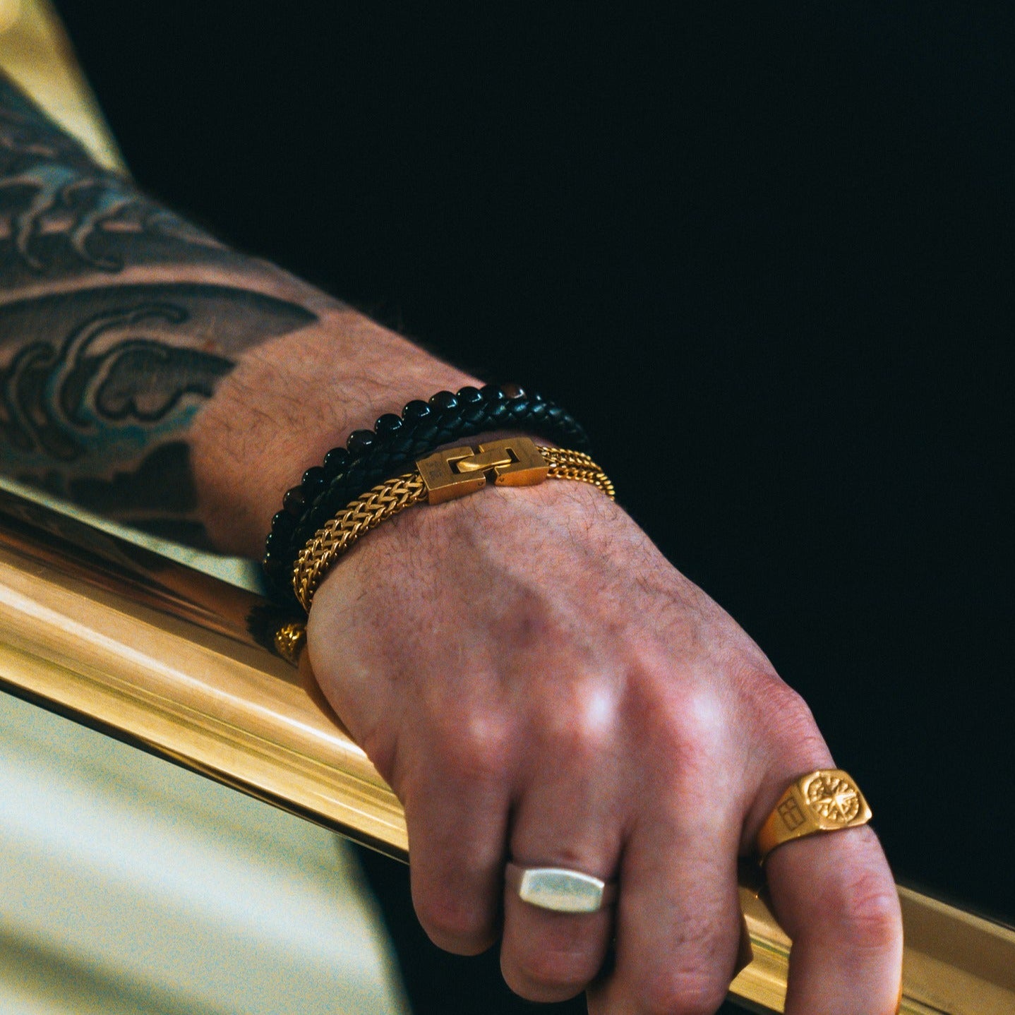 Fehu Armband - Guldton