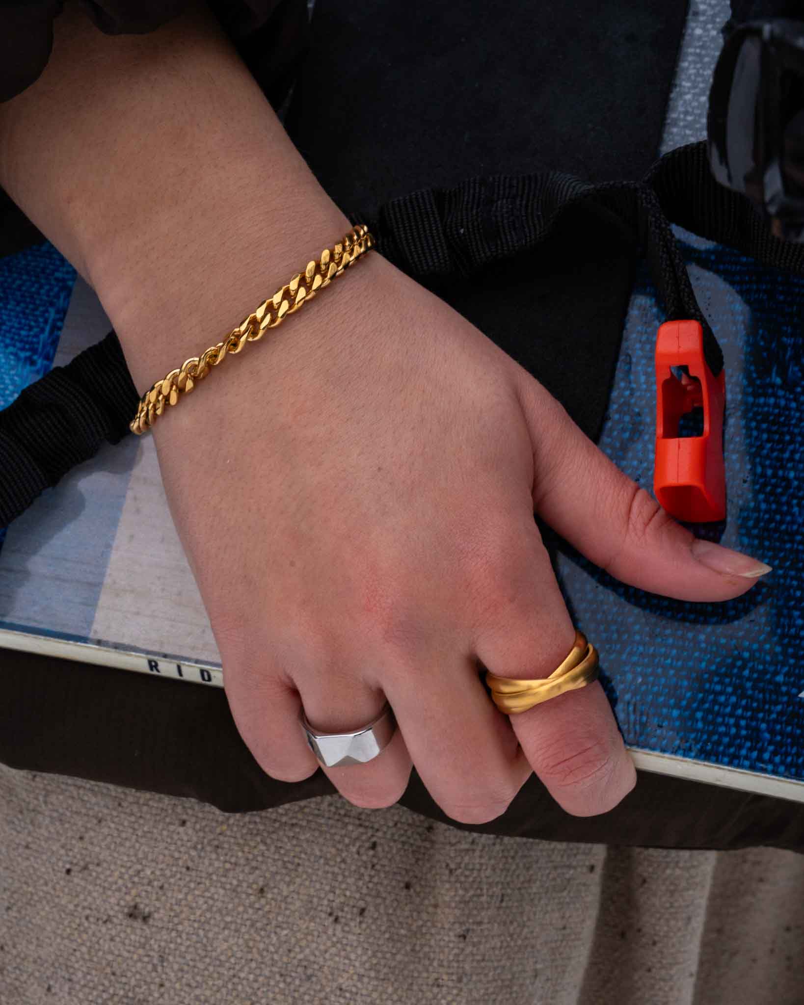 Helix band ring - Gold-toned