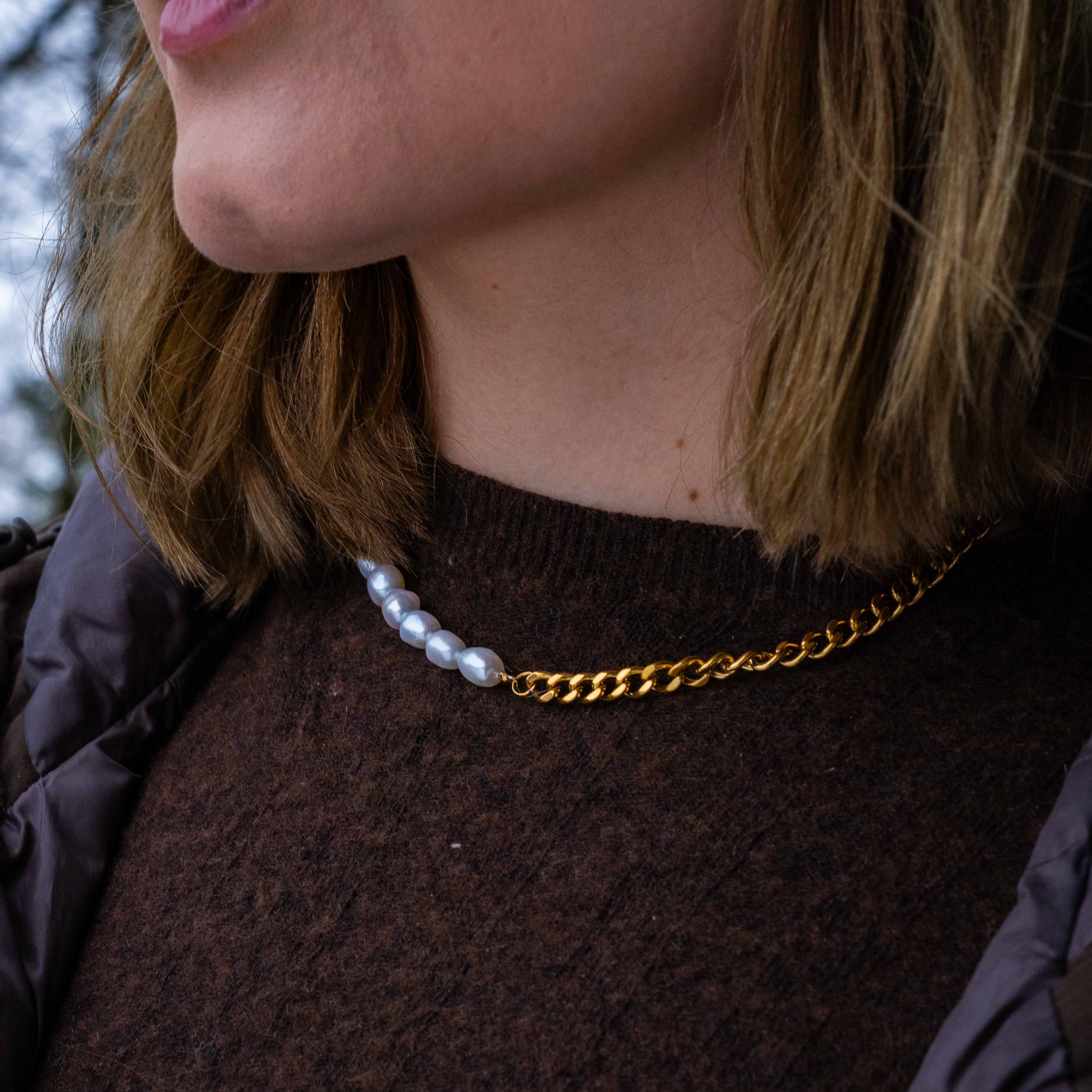 NL Kattegat Pearl pendant - Gold-toned