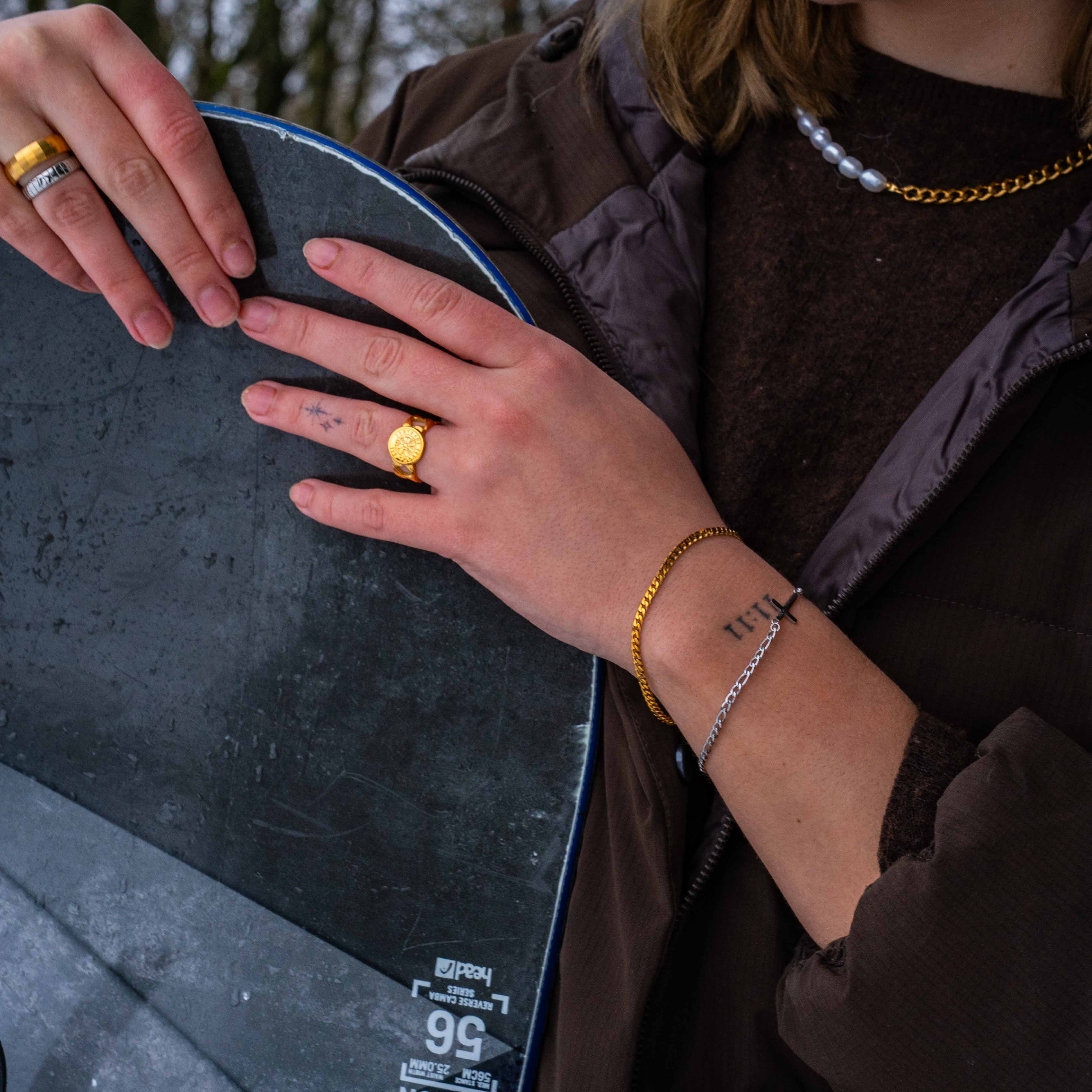 Minimal Sequence armband - Guldton