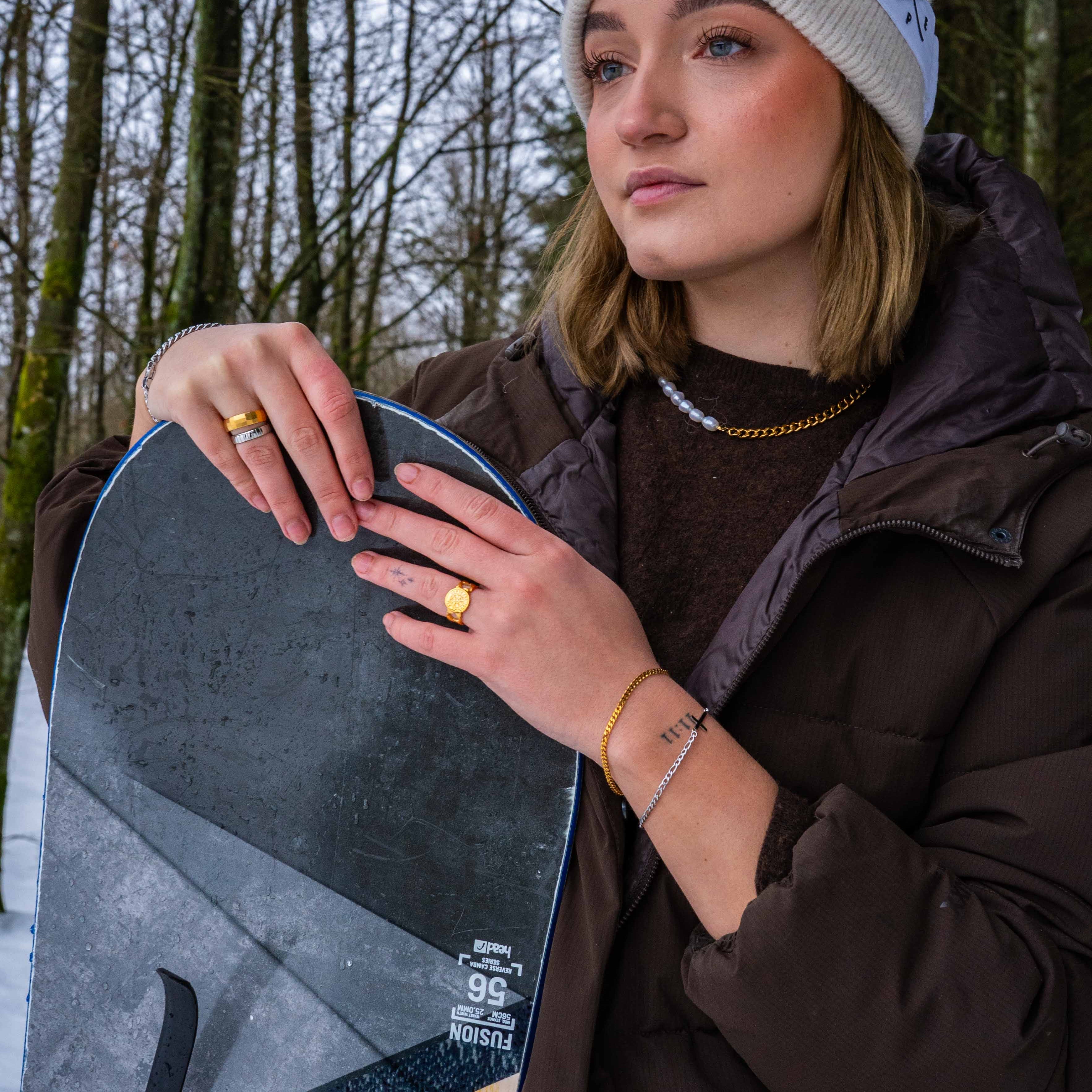 Minimal Sequence armband - Guldton