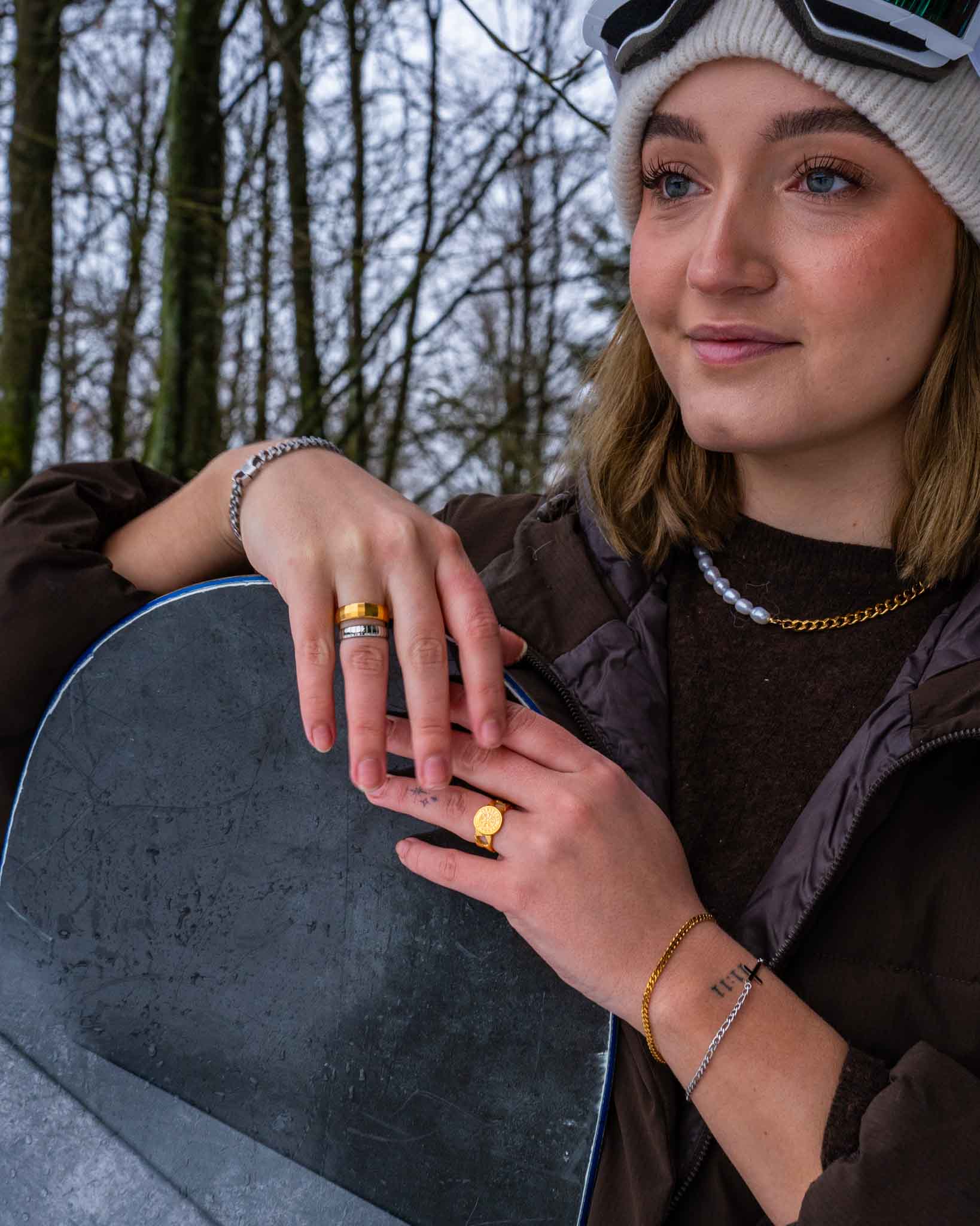 Siempre Cushion band, Guldtbelagt ring