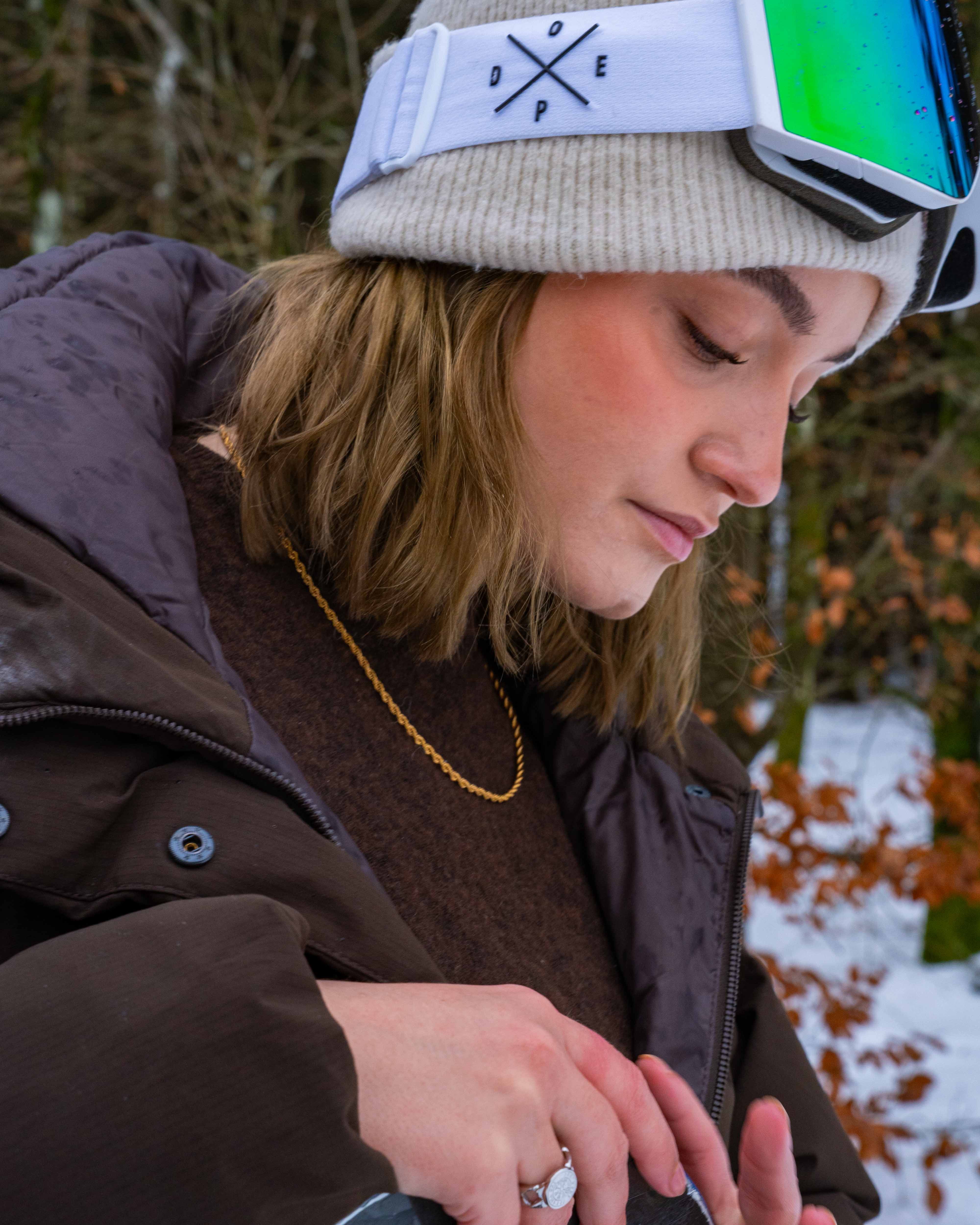 Rope halskæde, Guldbelagt