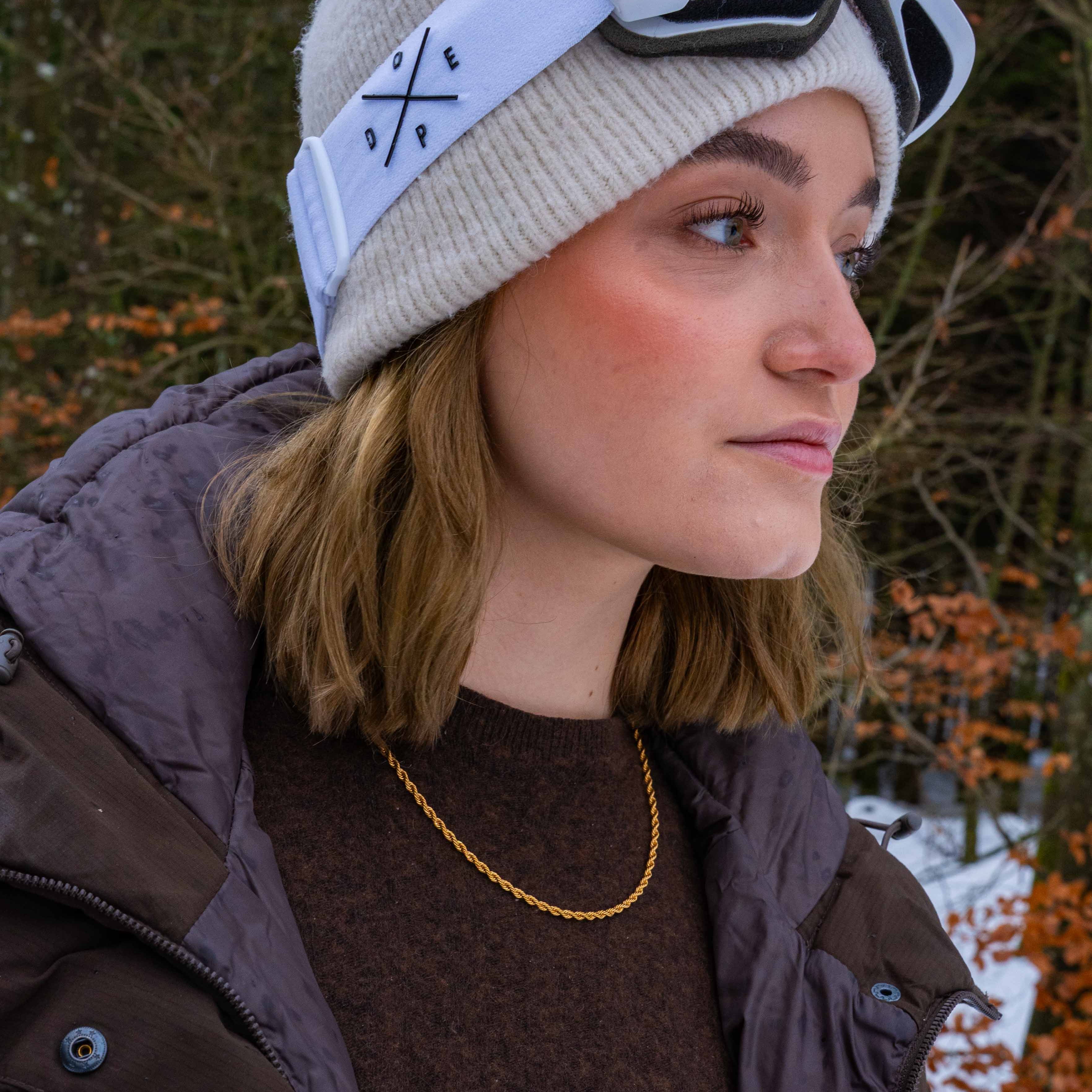 Rope halskæde, Guldbelagt