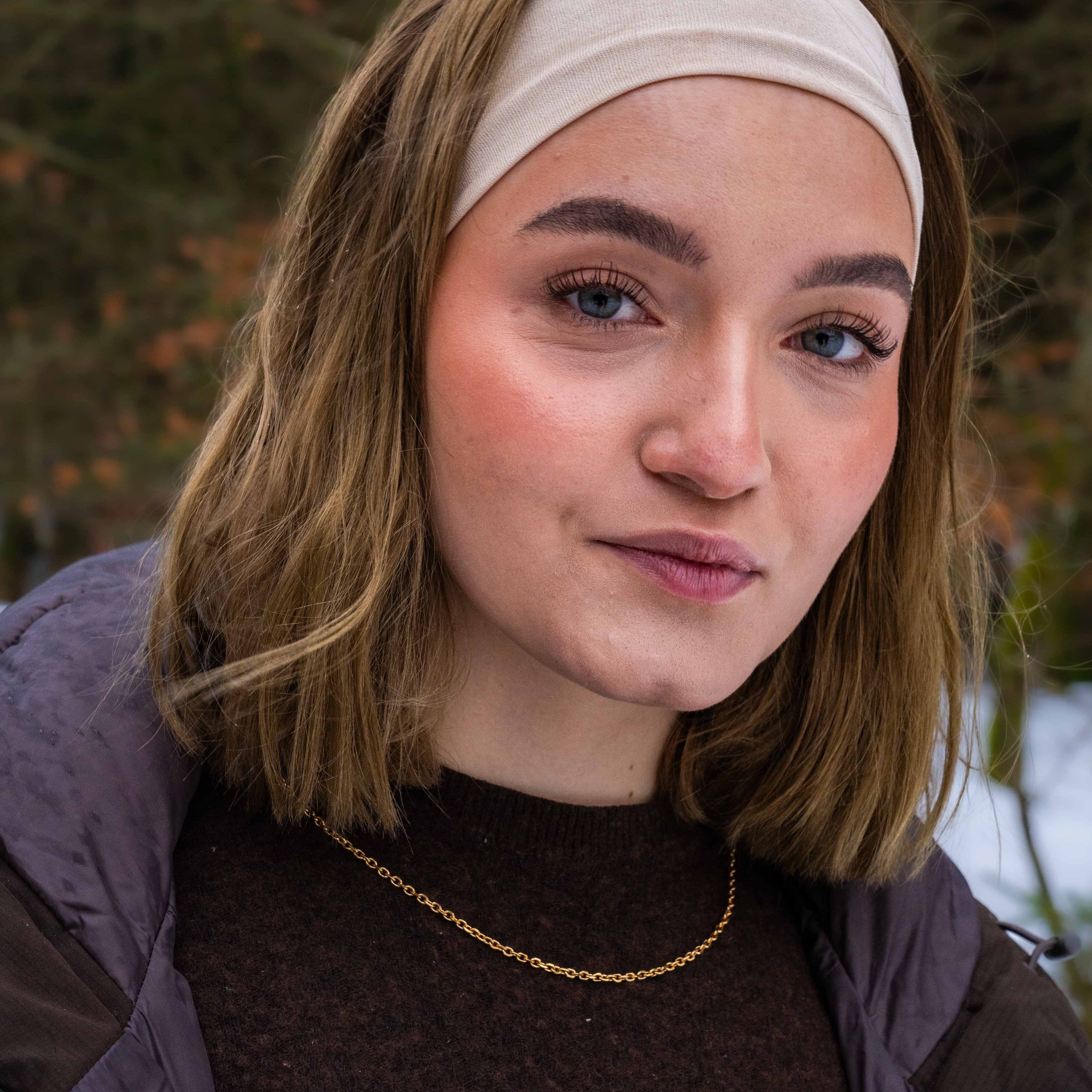 NL Cable necklace - Gold-toned