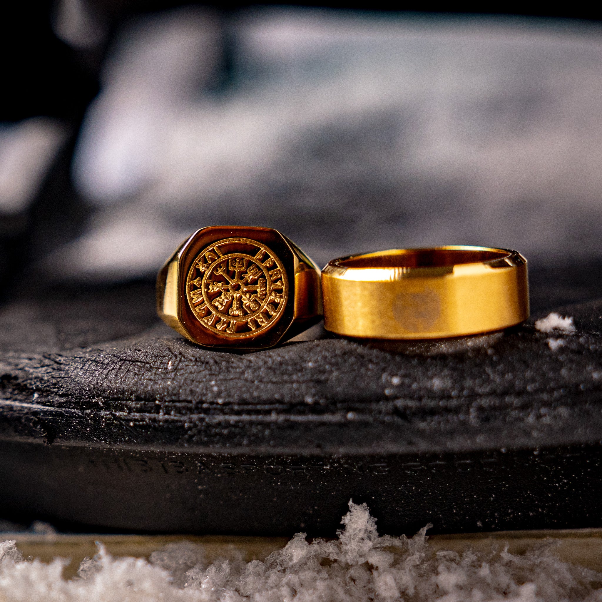 Vegvisir Signature - Guldton ring