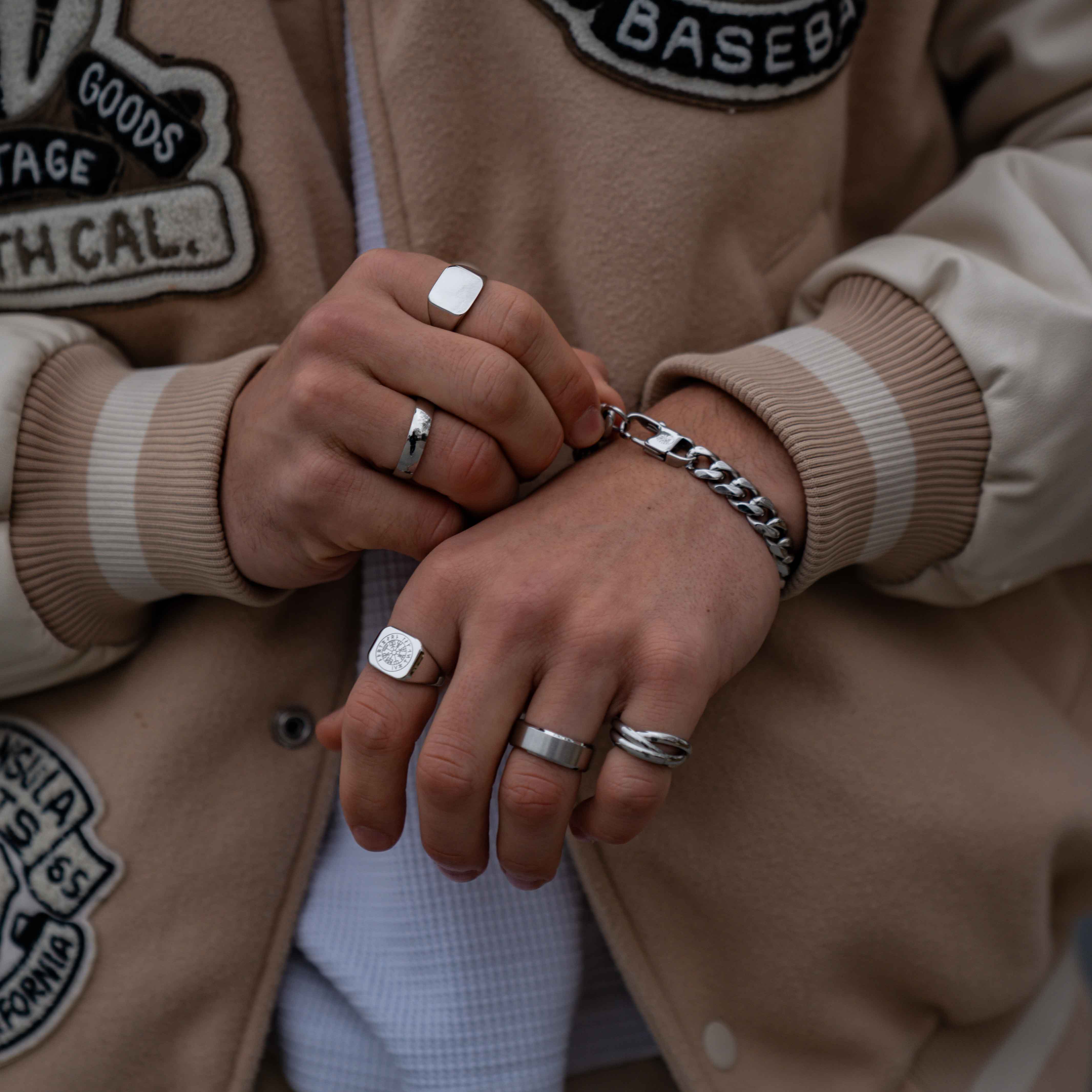 Siempre Vegvisir band - Silvertonad ring