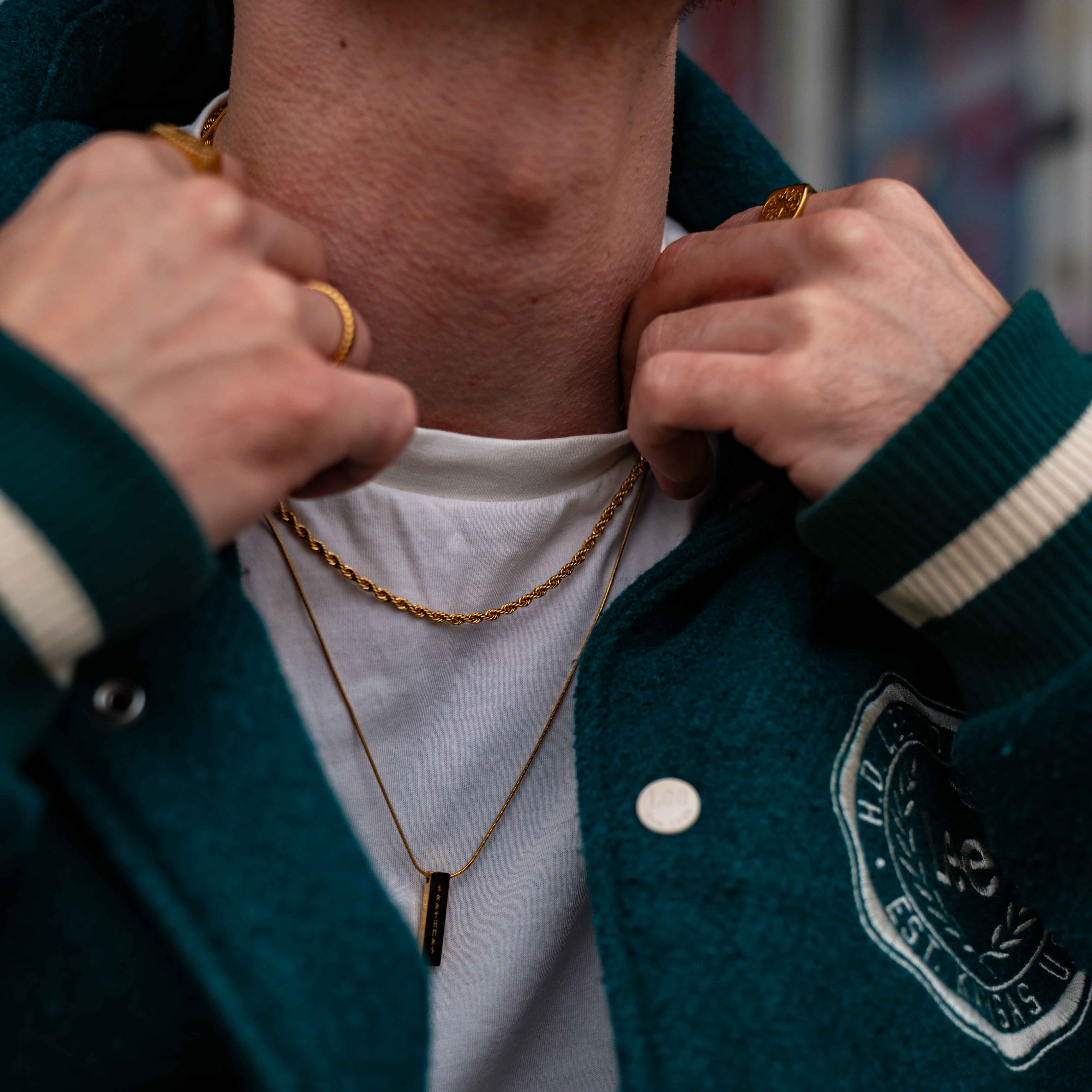 NL Rope necklace - Gold-toned