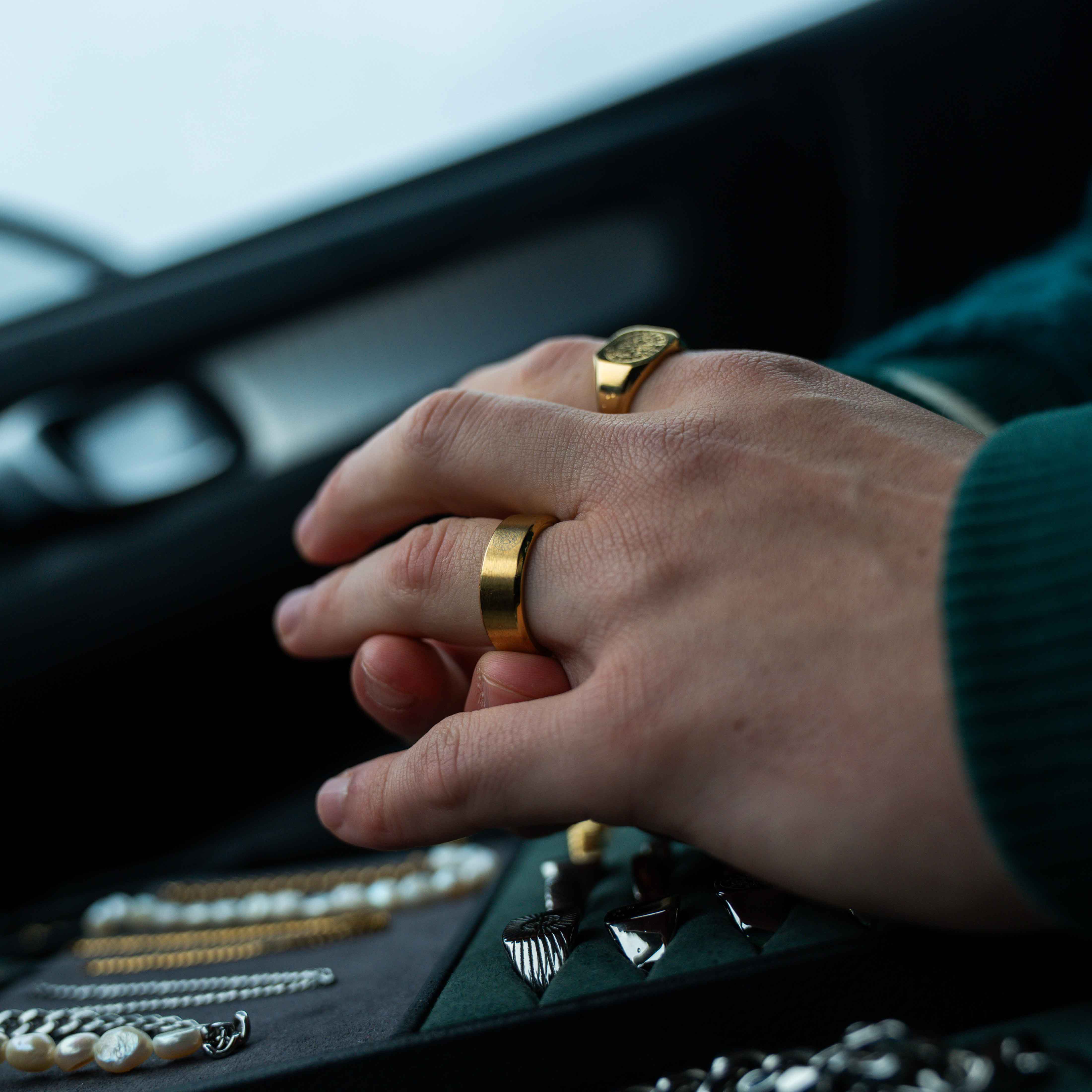 Vegvisir Signature - Guldton ring