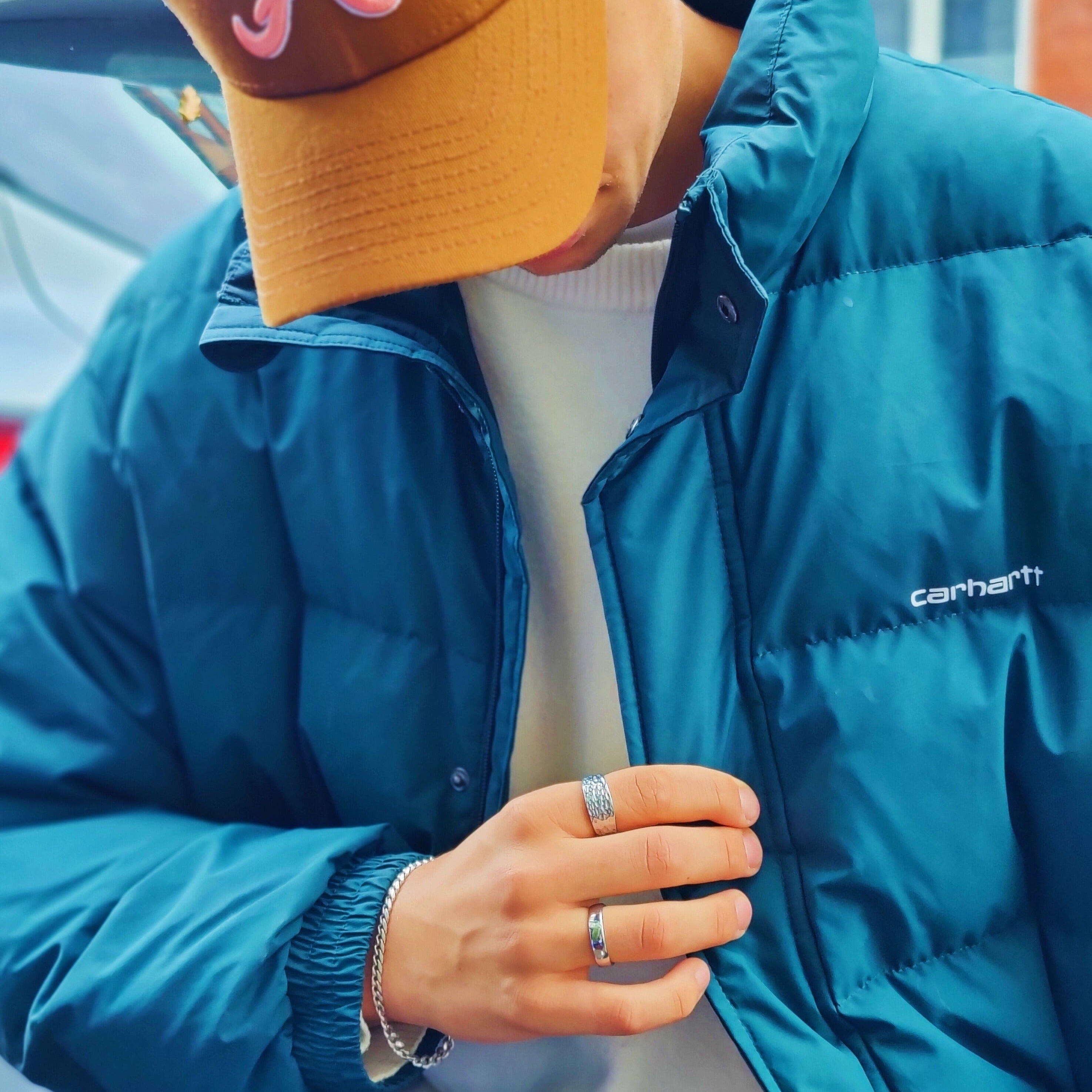 Hammered Signature - Silver-toned ring