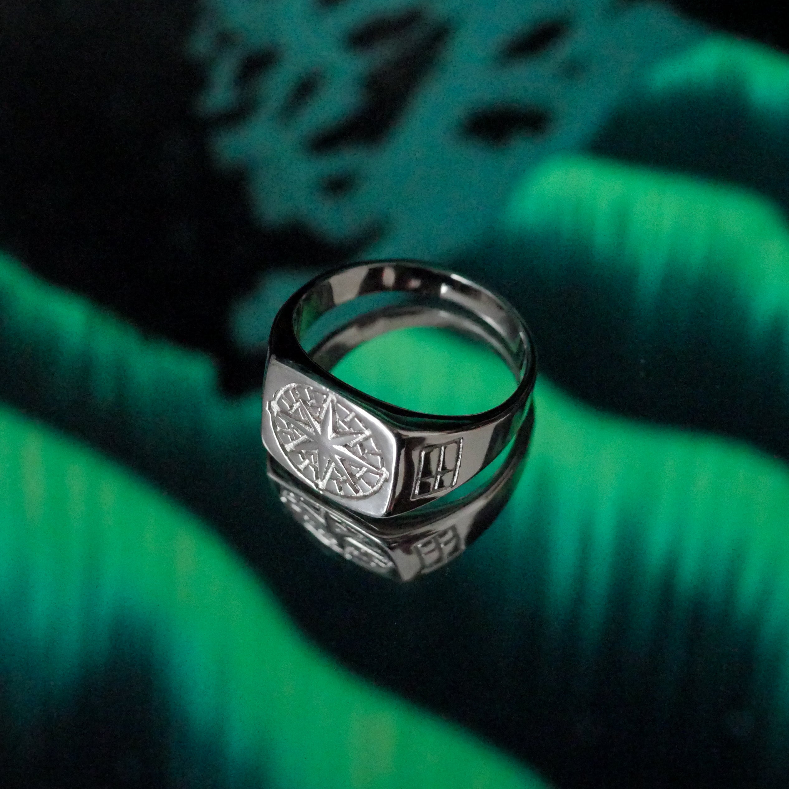 Kompass Signature - Silvertonad ring