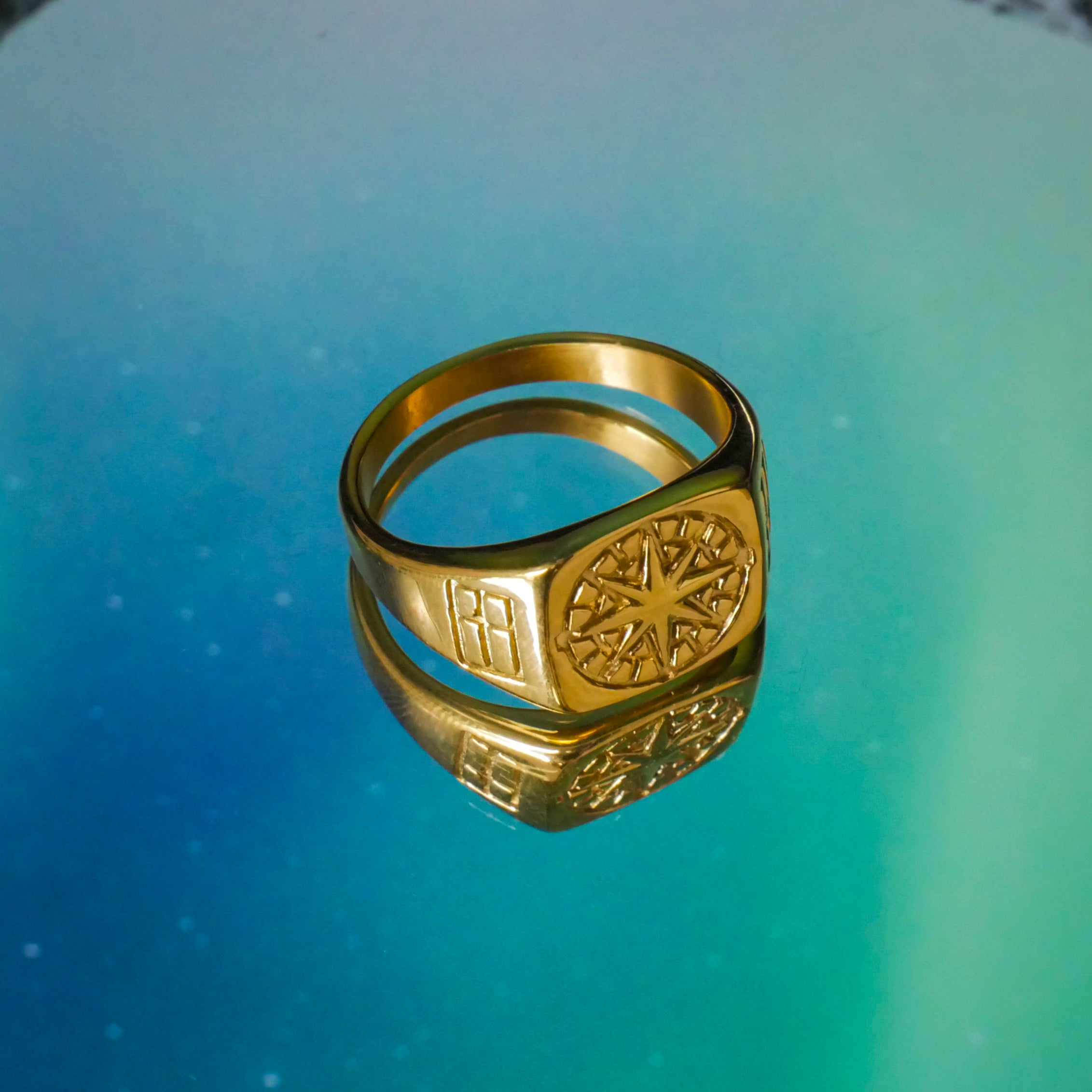 Compass Signature - Ring i guldton