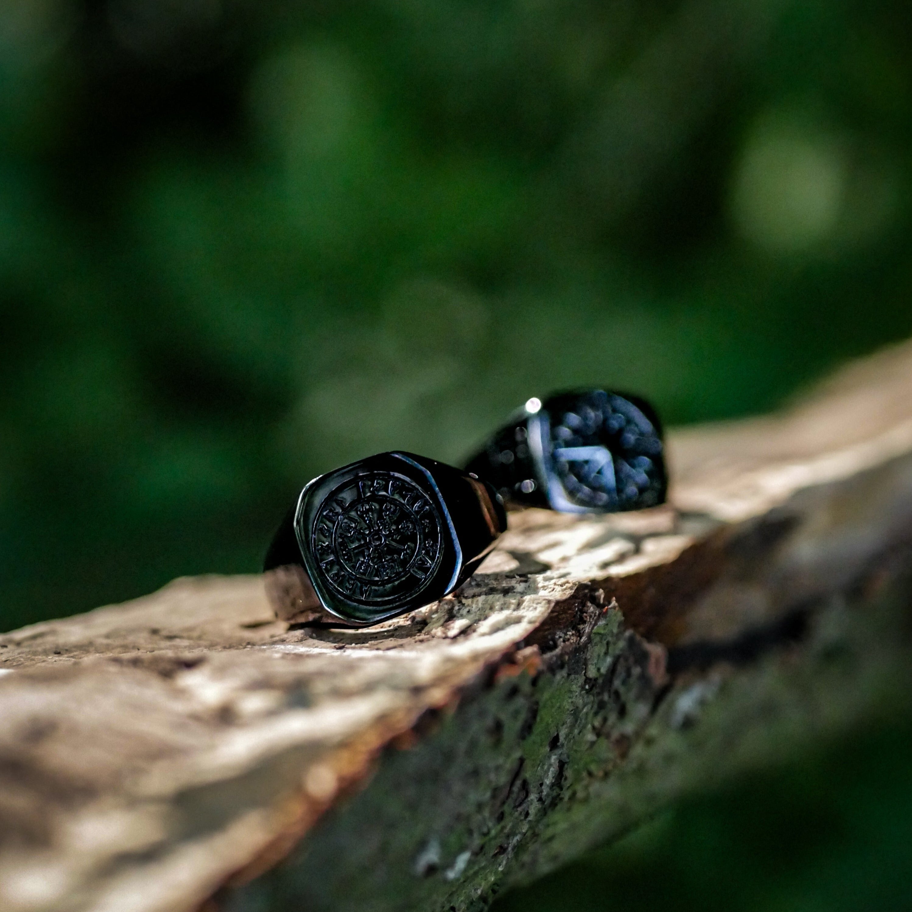 Vegvisir Signature - Svart ring