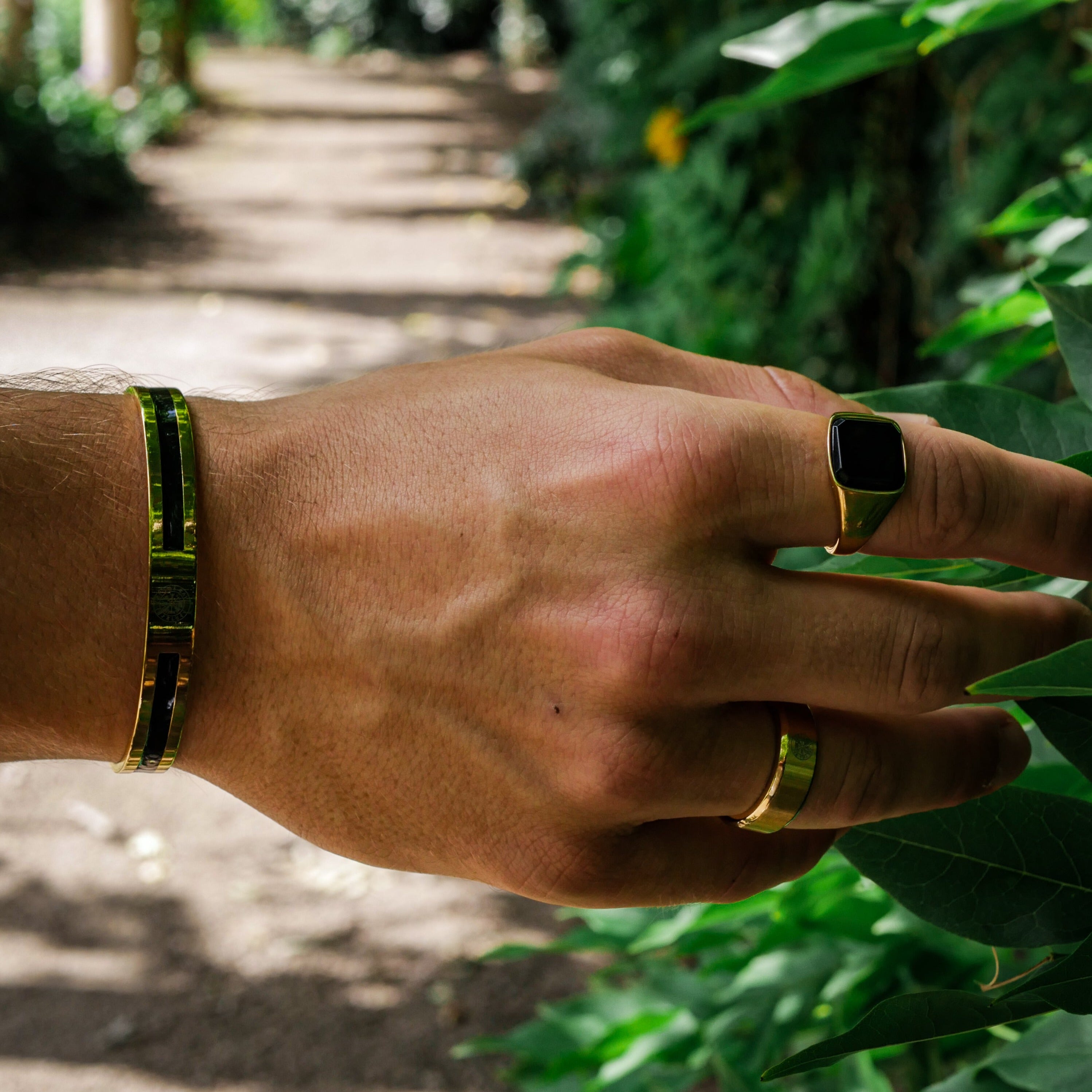 Black Onyx Signature - Ring i guldton