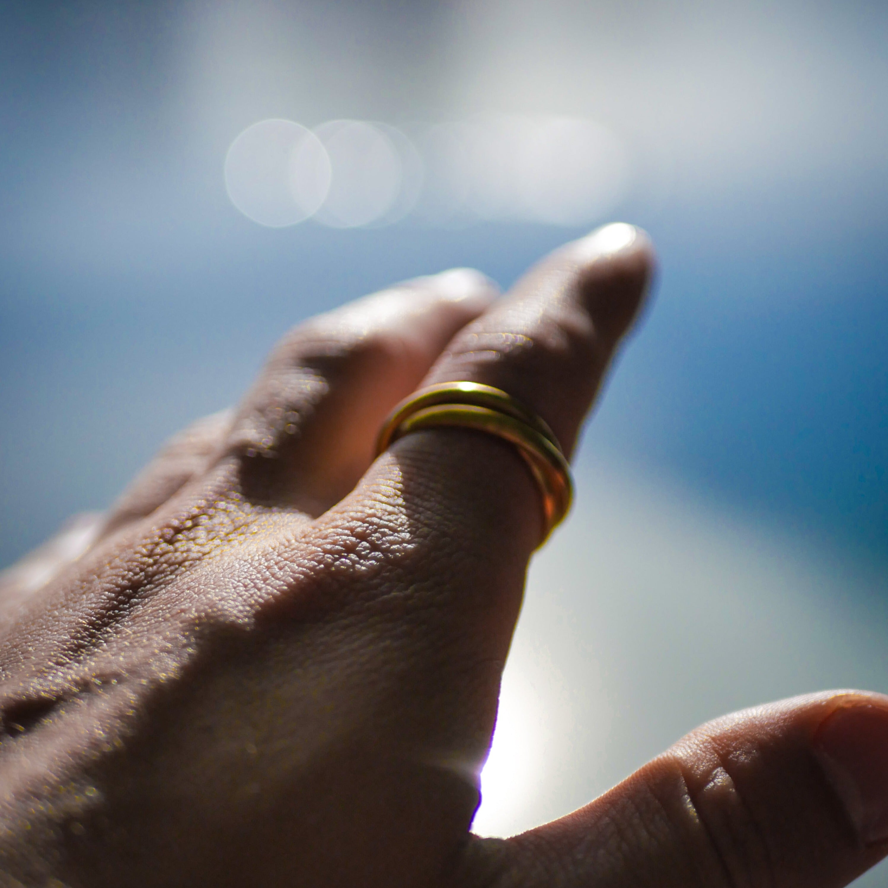 Helix band ring - Guldtonet