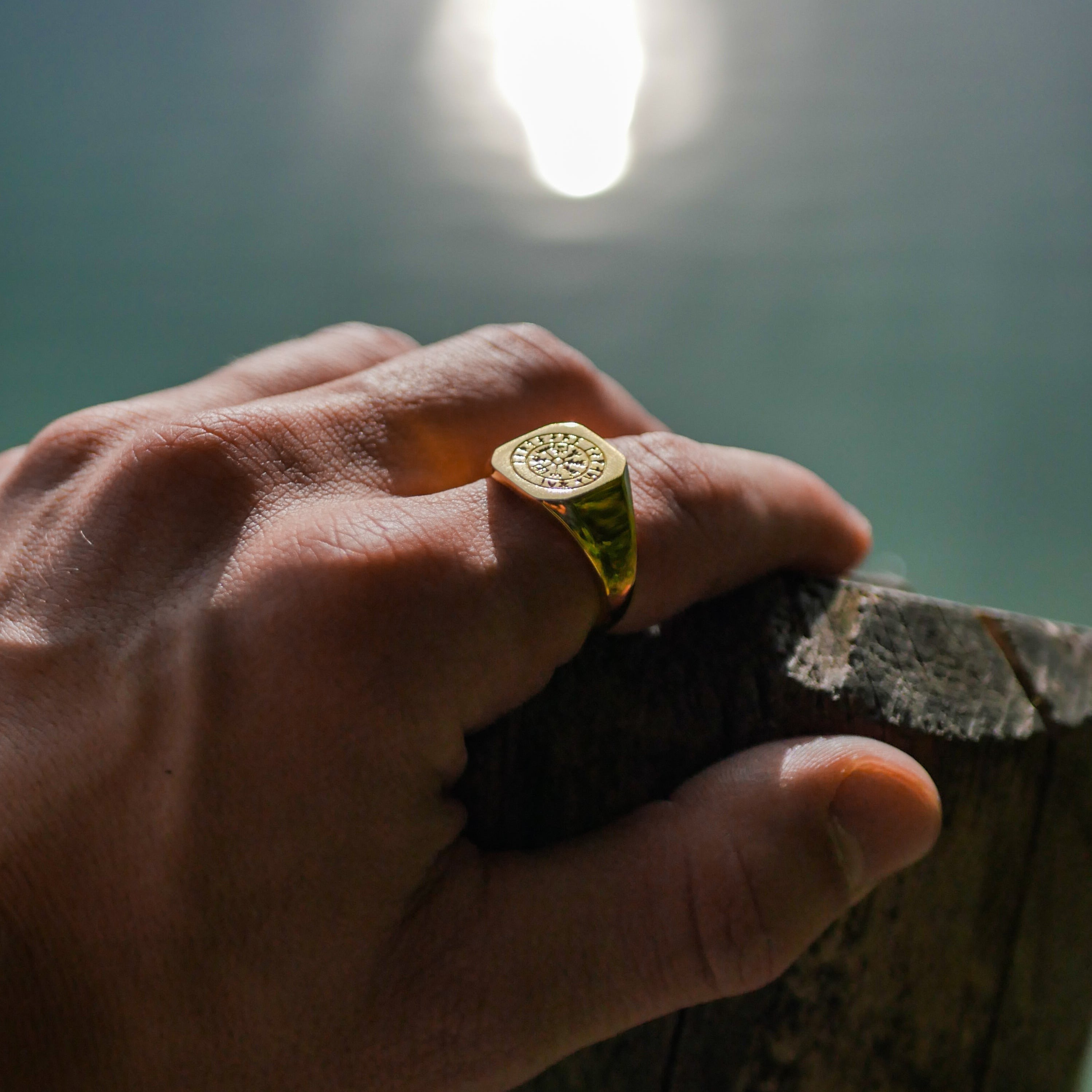 Vegvisir Signature - Guldton ring