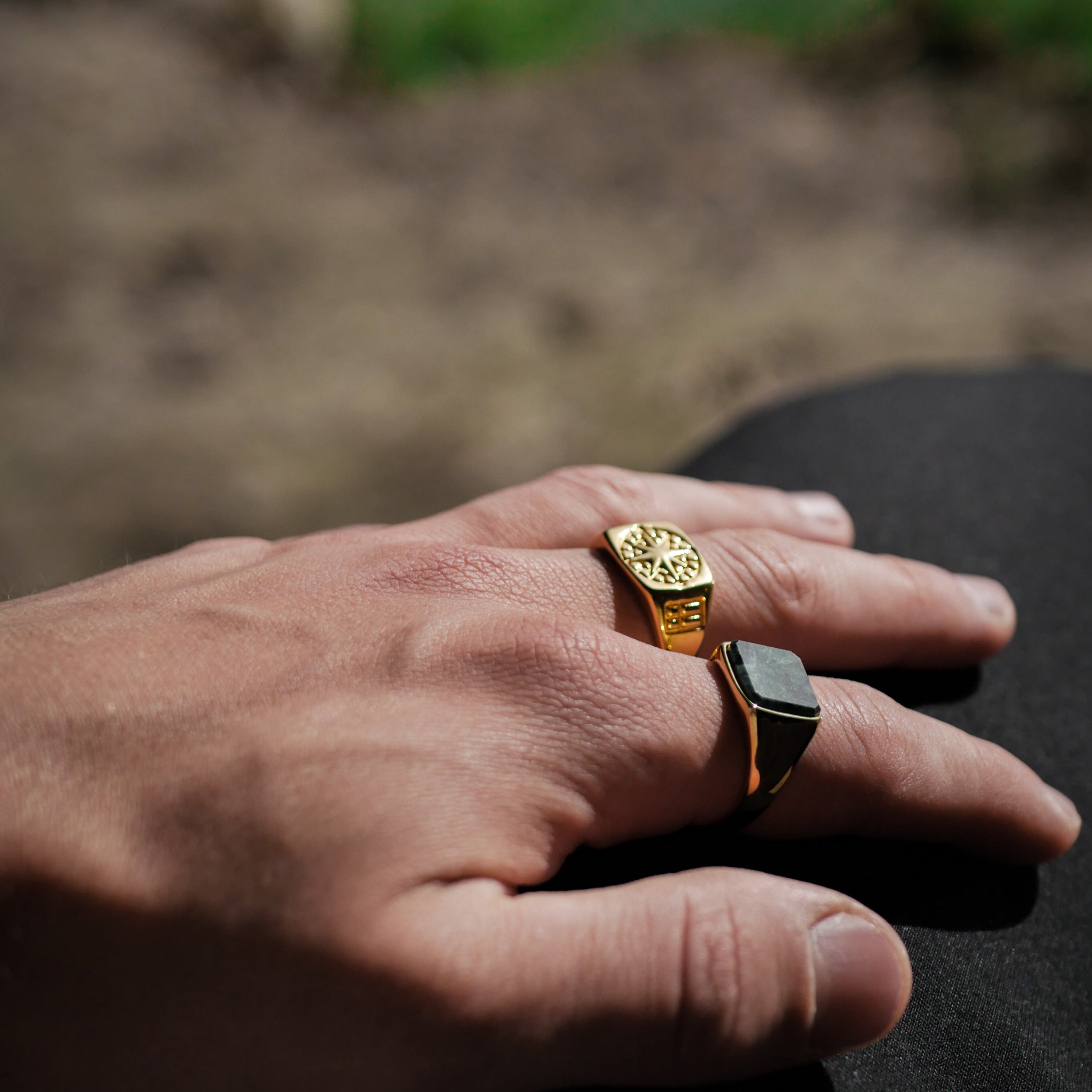 Compass Signature - Ring i guldton