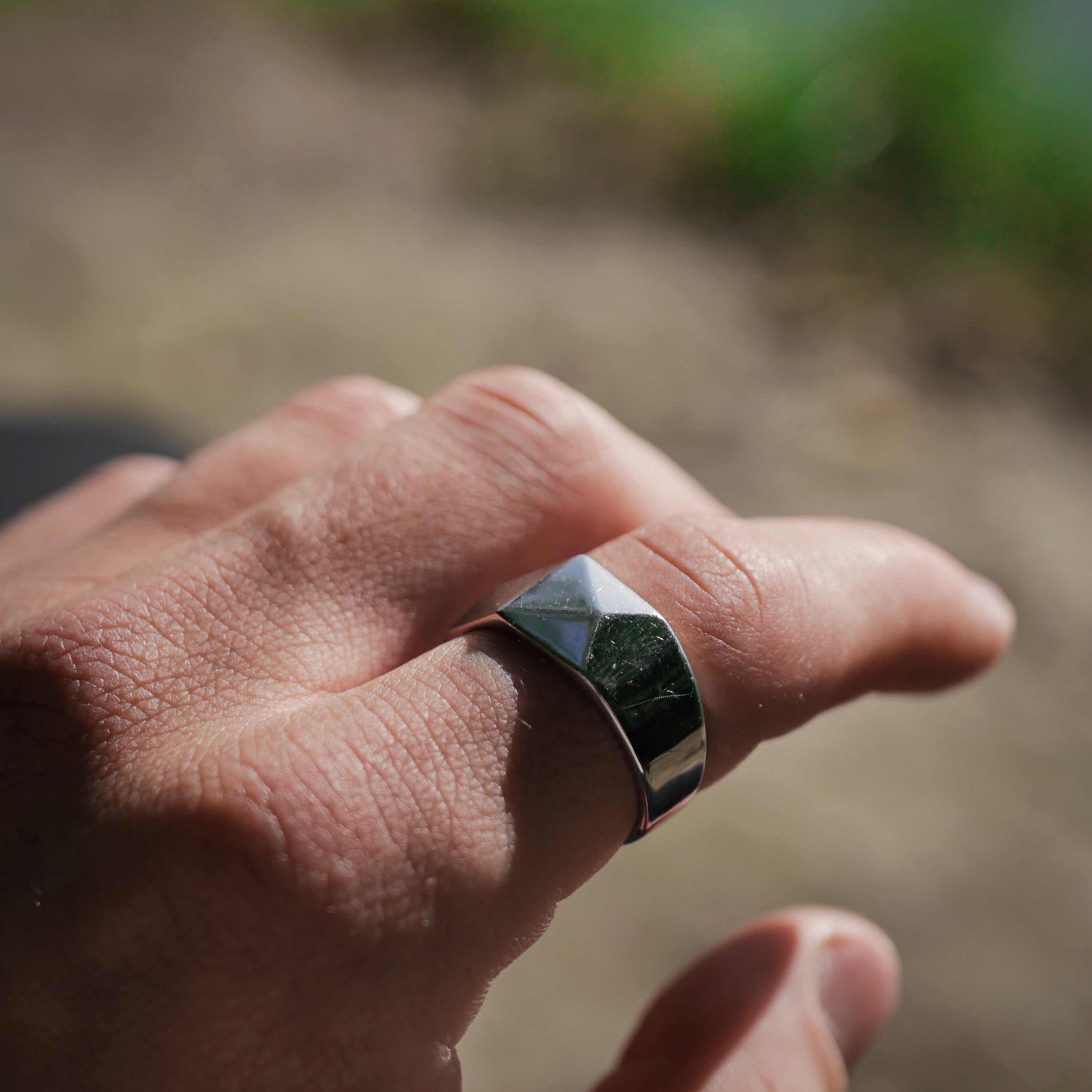 Kant Signature ring - Silver-toned ring