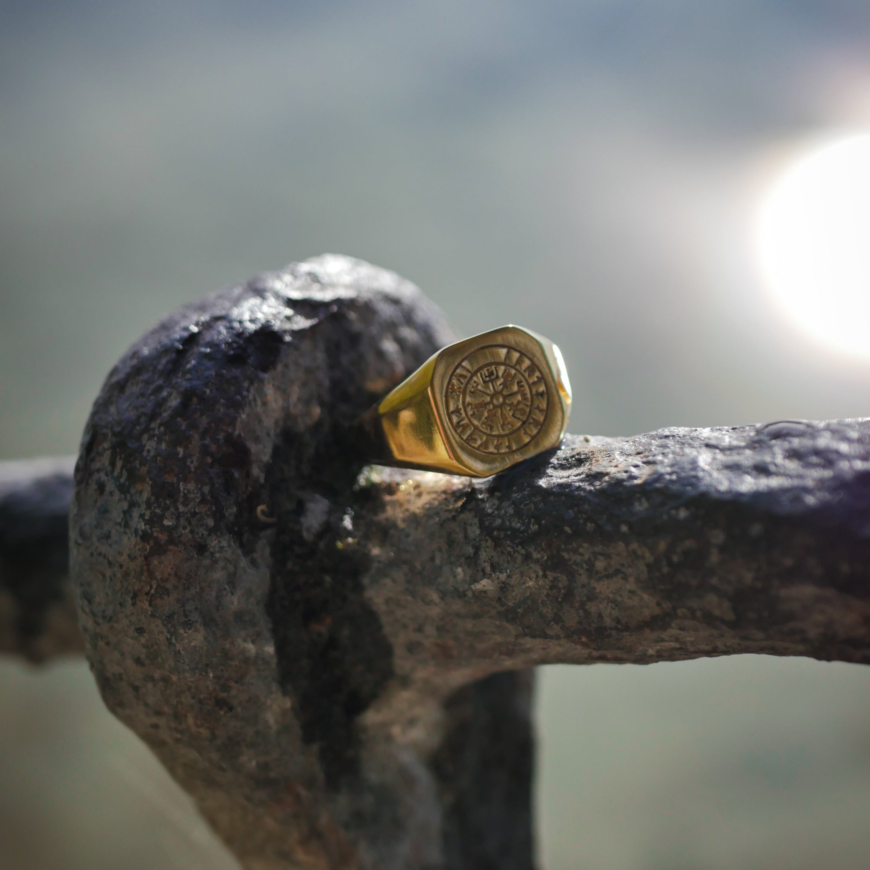 Vegvisir Signature - Guldton ring