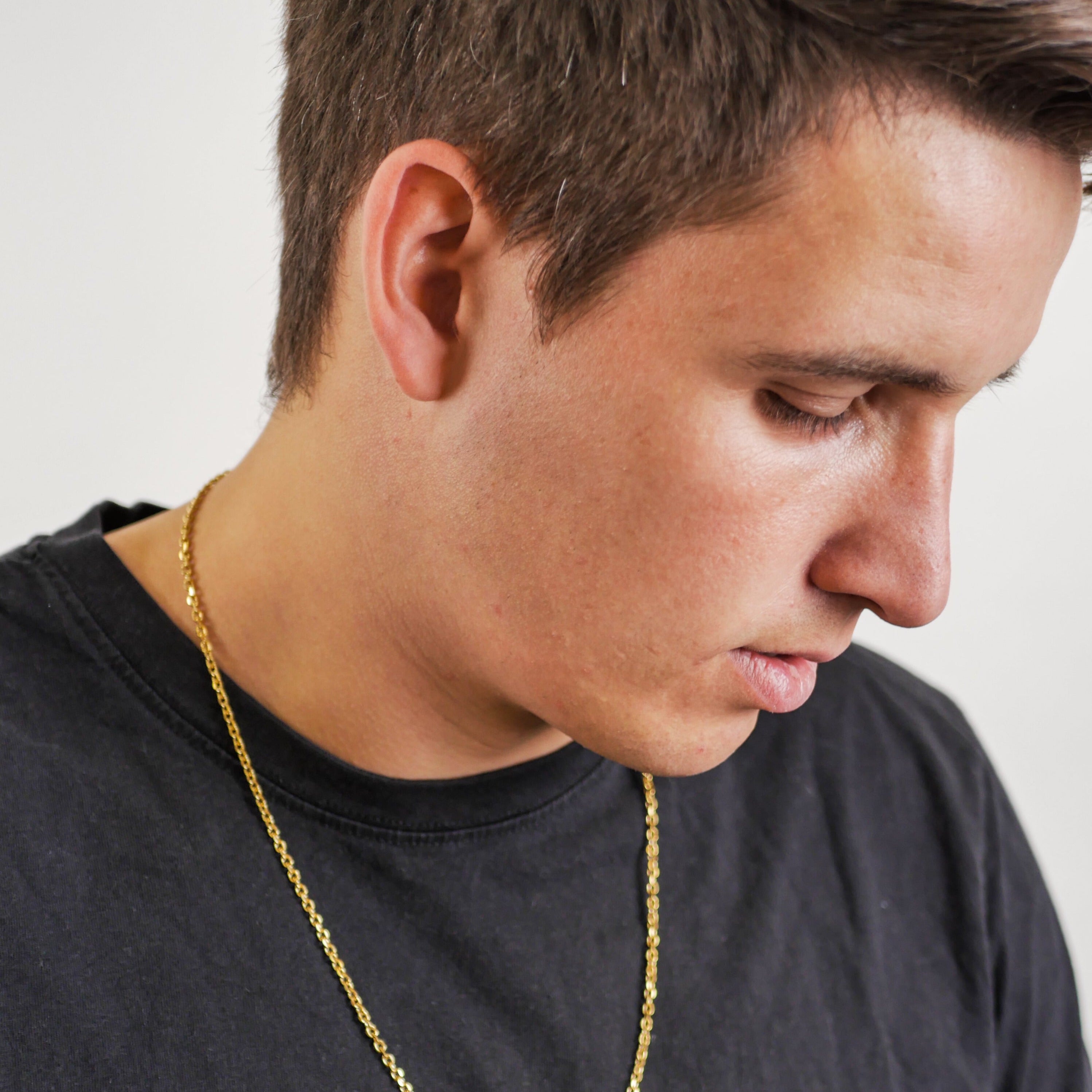 Cable halskæde - Guldtonet