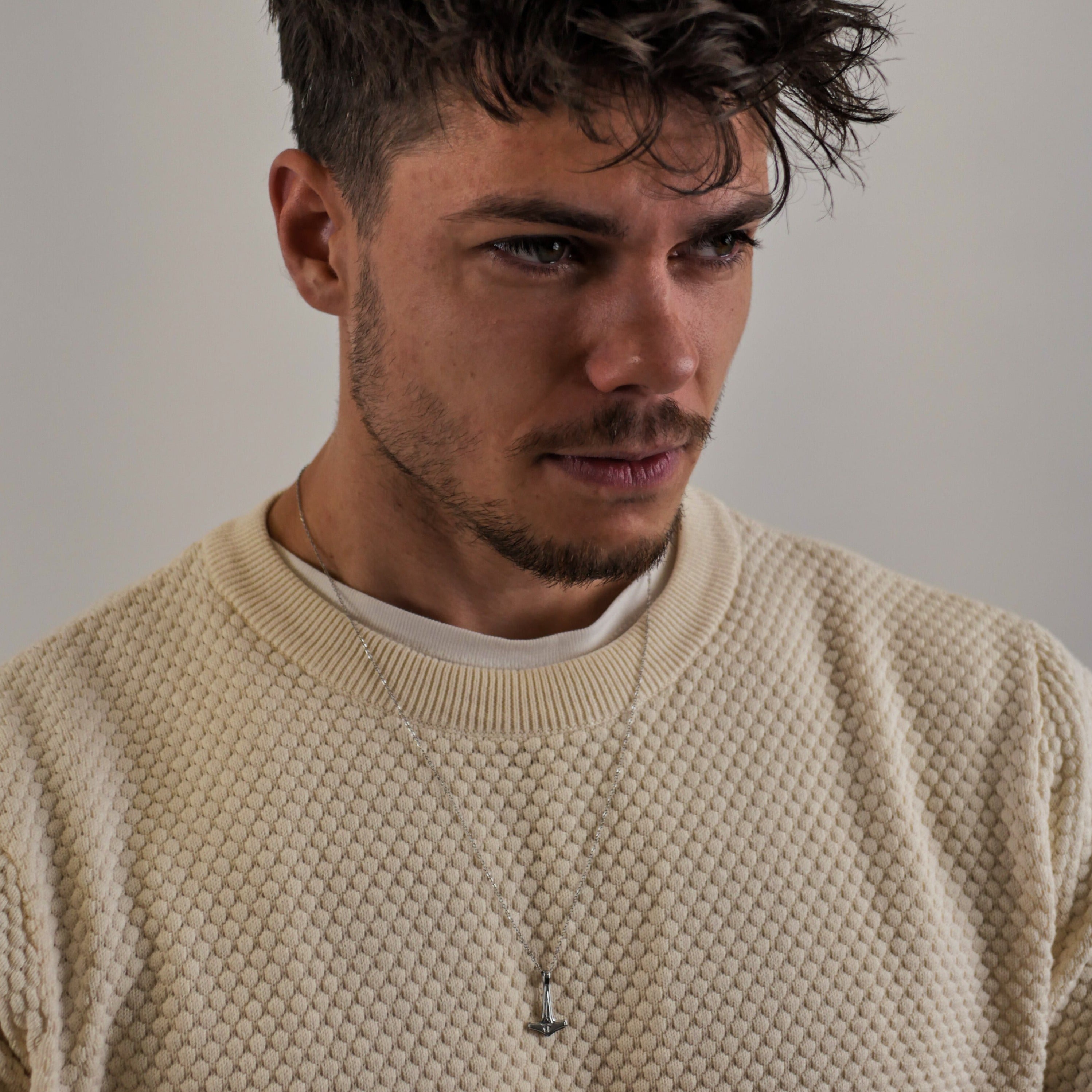 Mjolner halskæde 2.0 - Sølvtonet