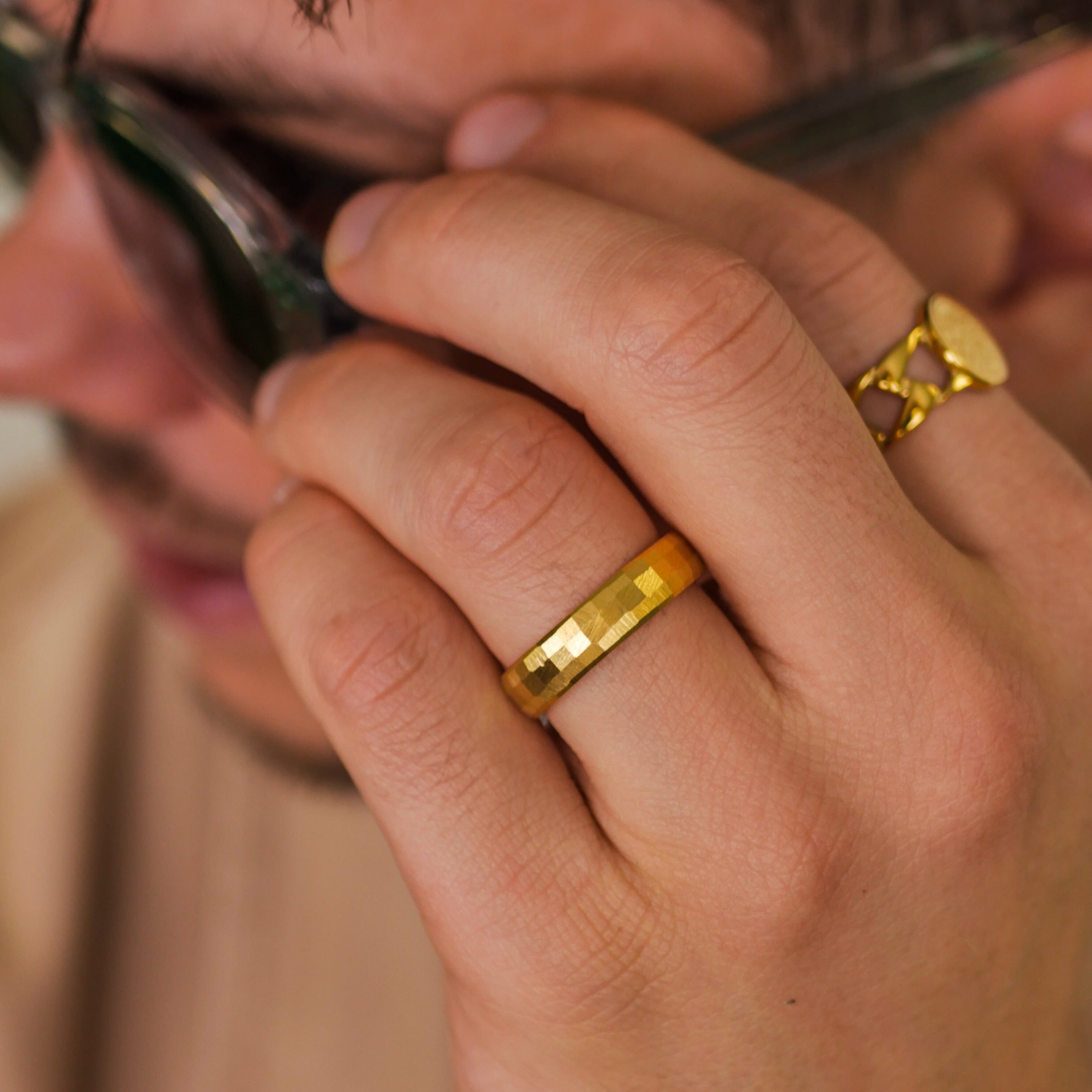 Siempre Cushion band - Guldtbelagt ring