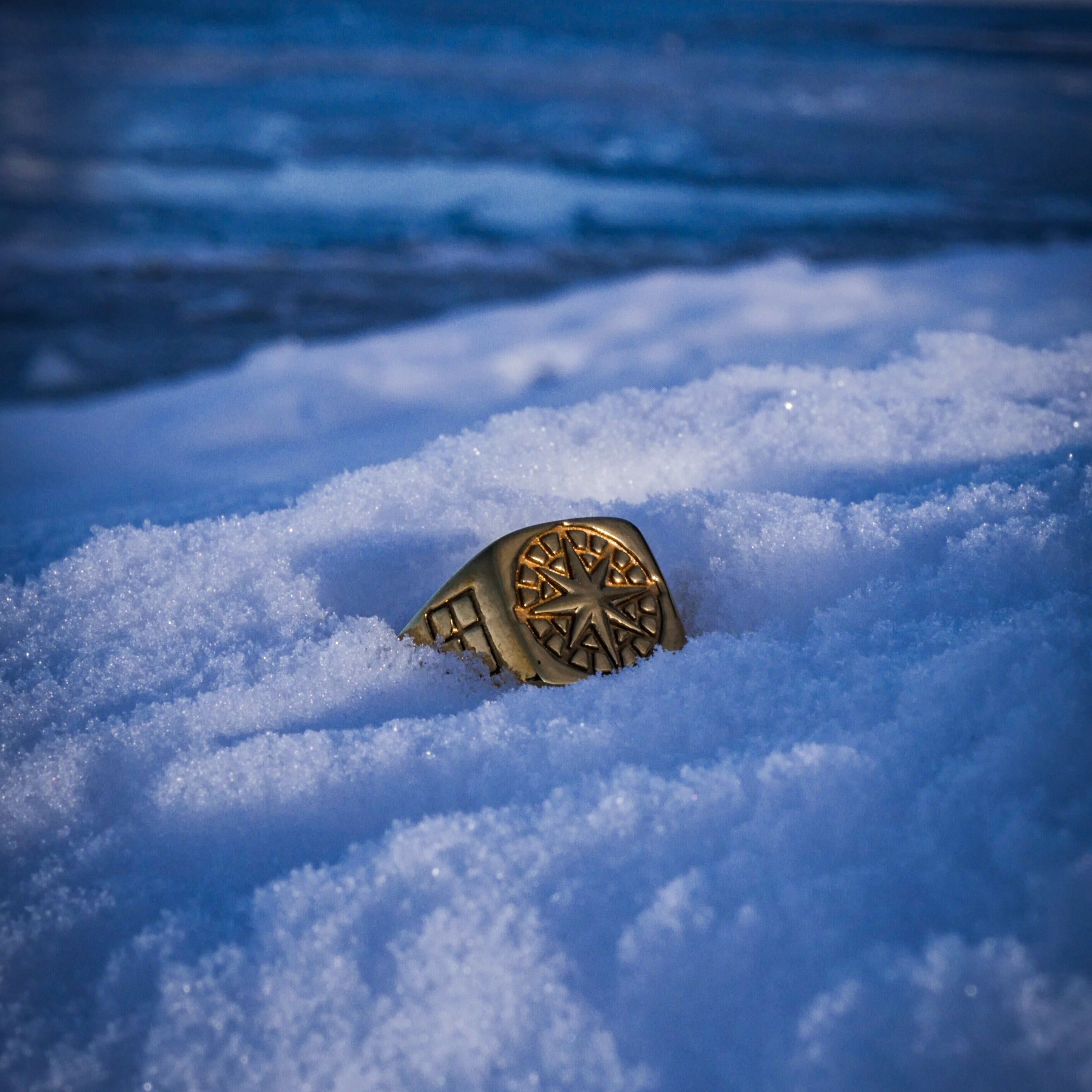 Compass Signature - Ring i guldton