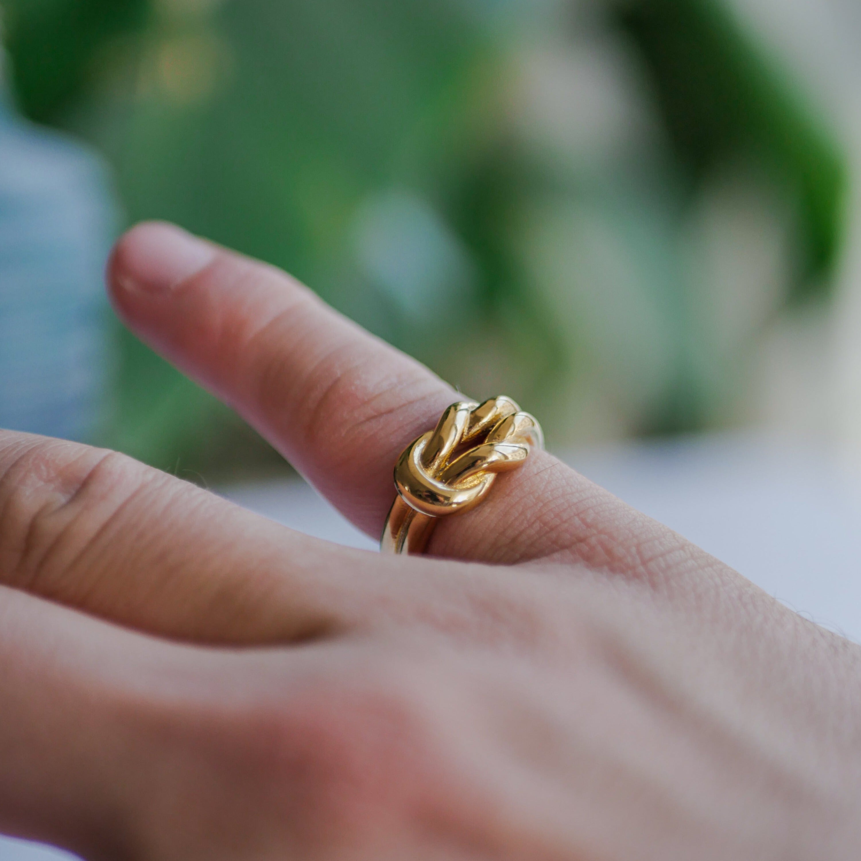 Perpetual band ring - Guldtonet