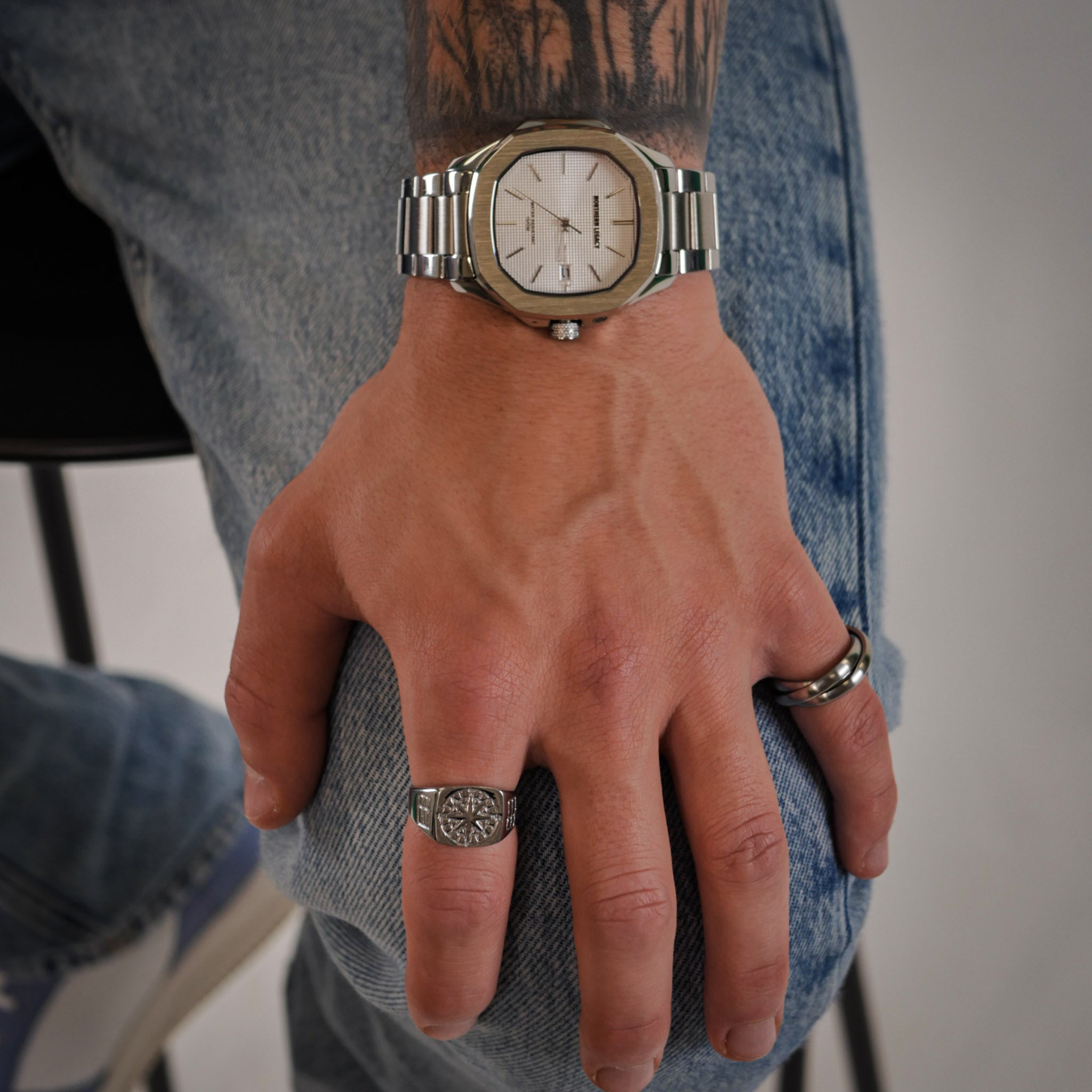 The Axis Set - Silver-toned