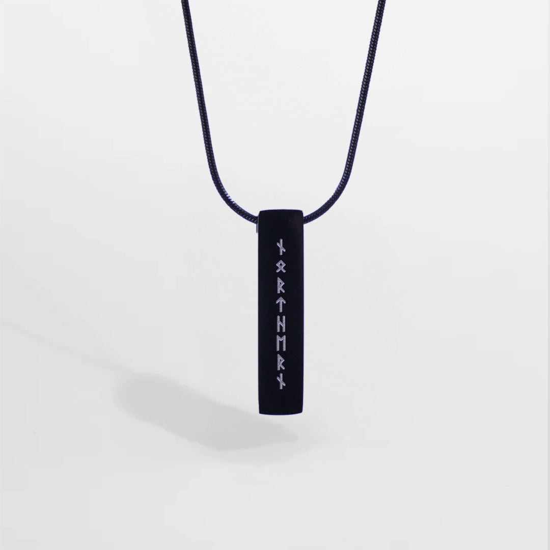 Runestone Halskæde - Sort