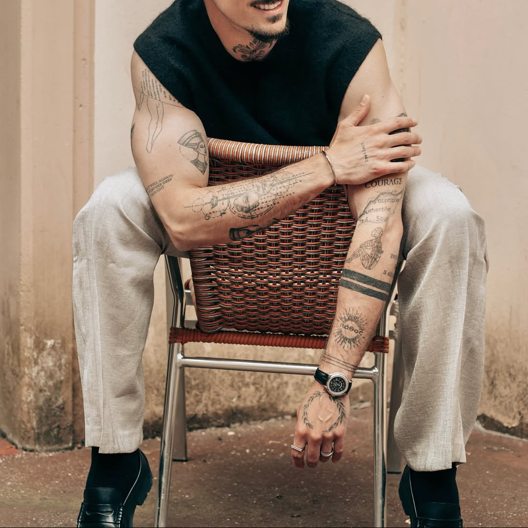 Helix band ring - Sølvtonet