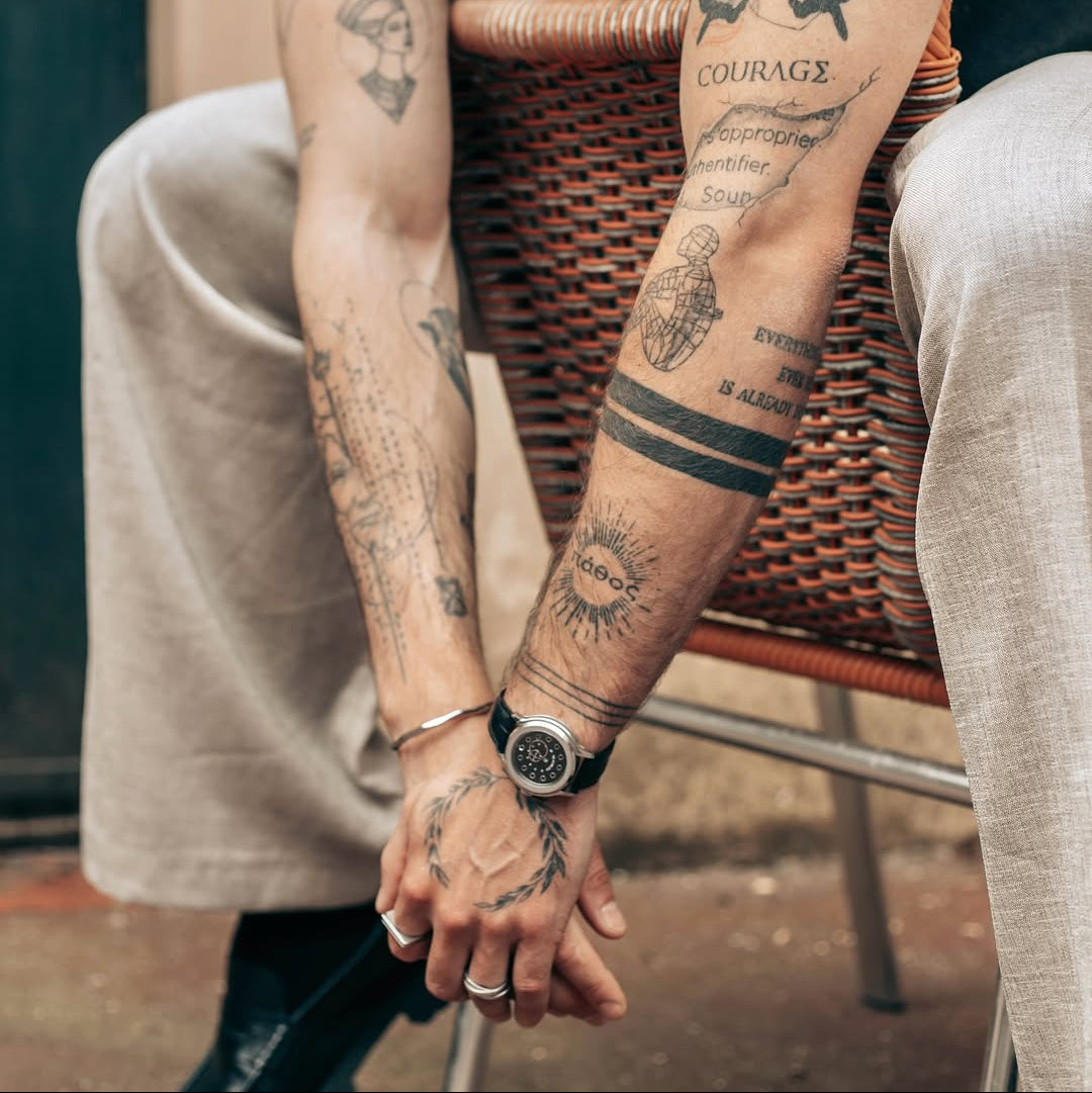 Helix band ring - Sølvtonet