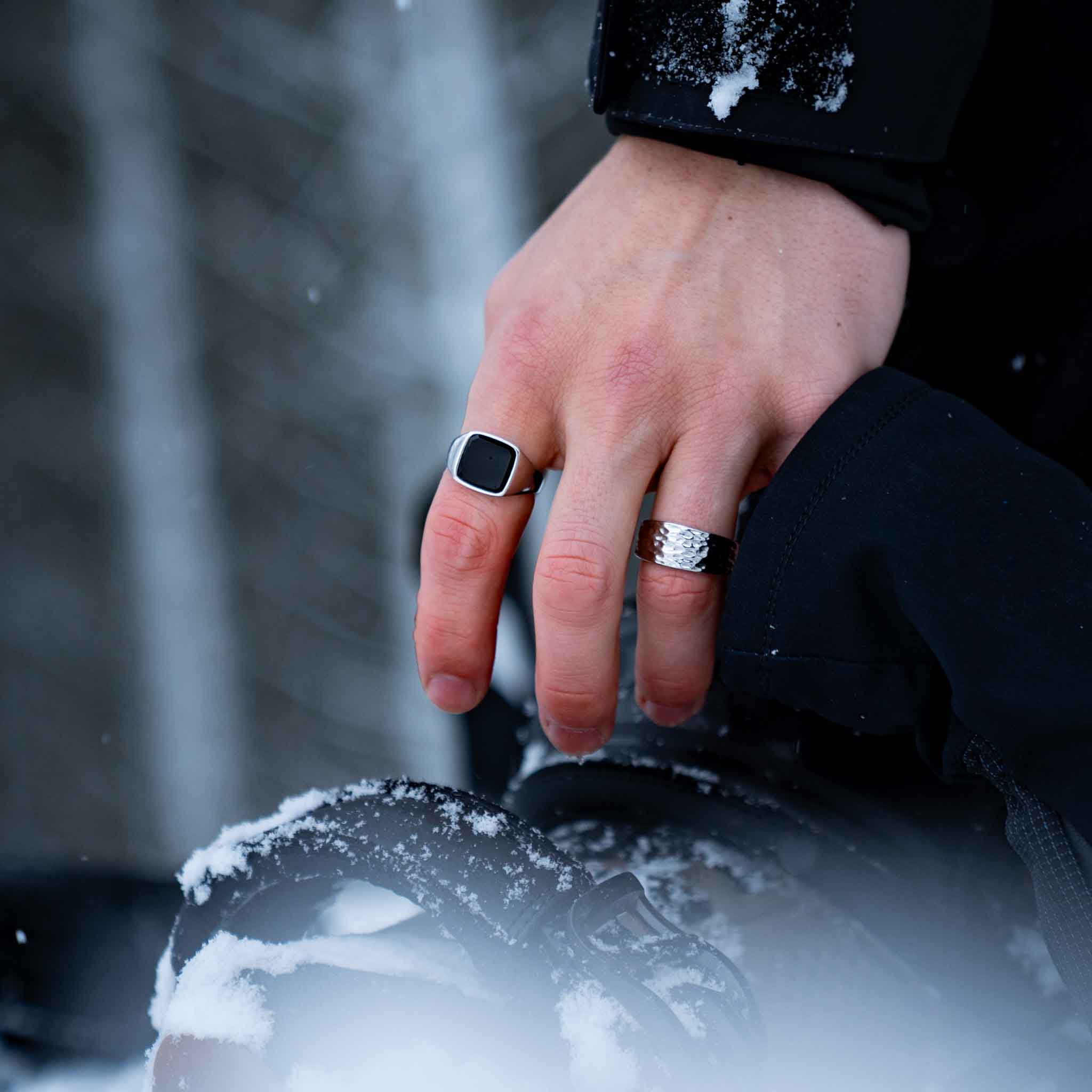 Black Onyx Signature - Silver-toned ring