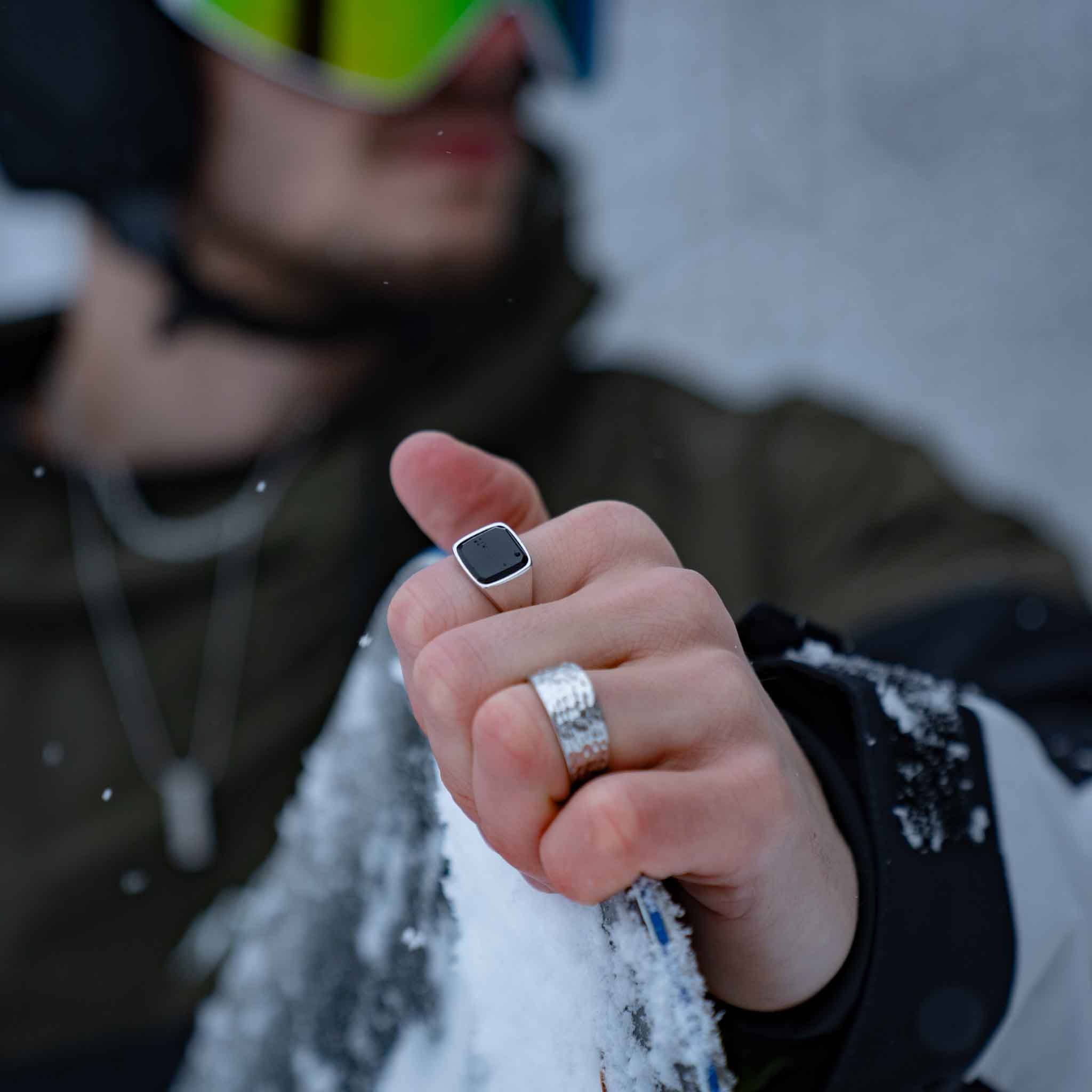 Black Onyx Signature - Silver-toned ring