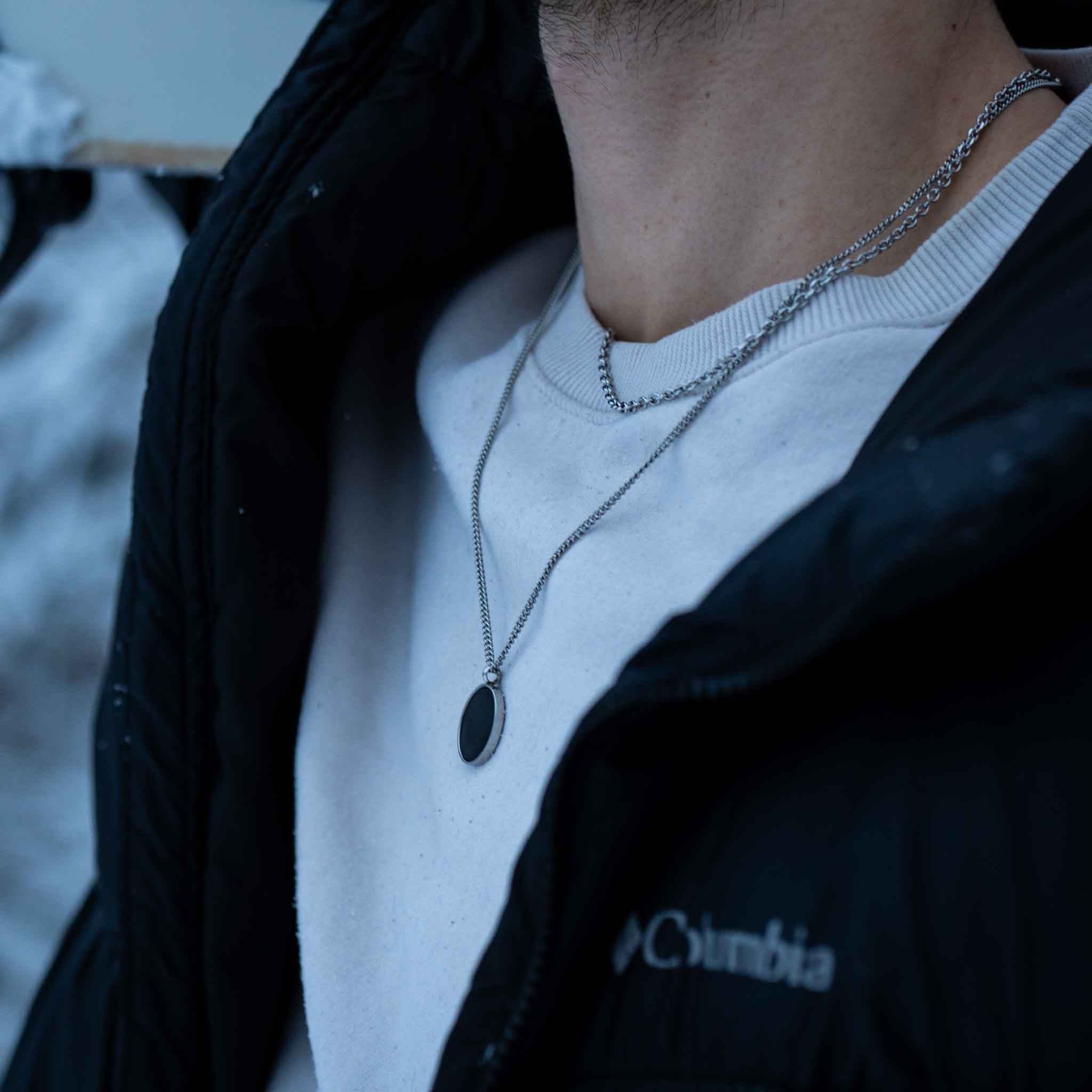 NL Cable necklace - Silver-toned