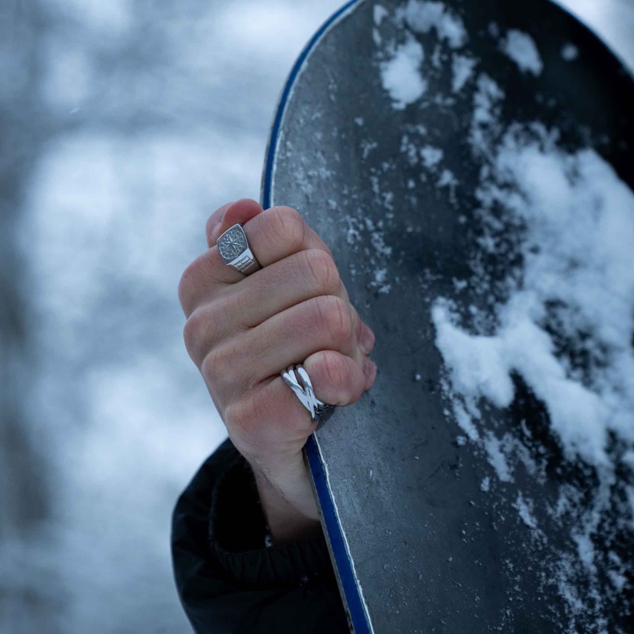 The Axis Set - Silver-toned