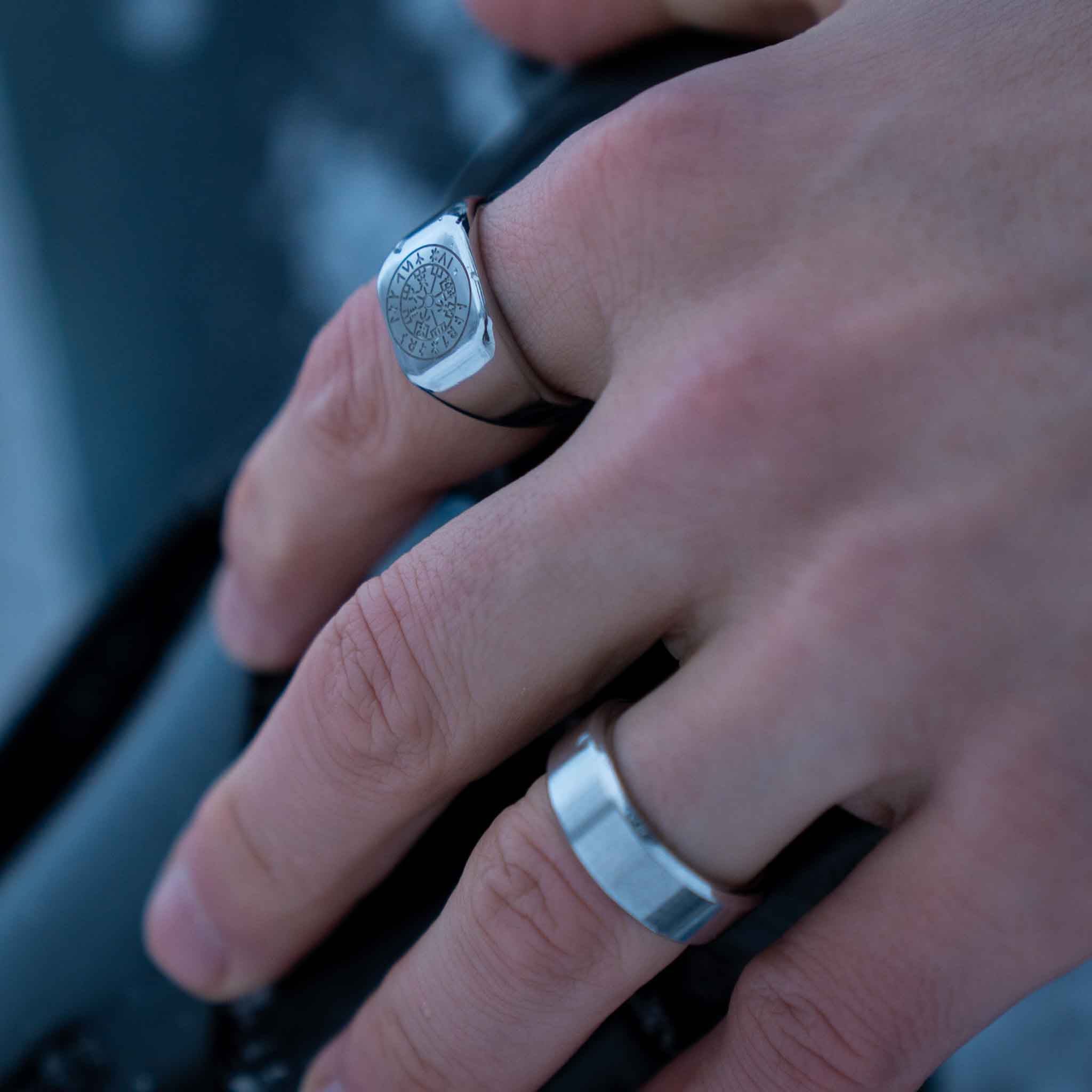 Siempre Vegvisir band - Silvertonad ring