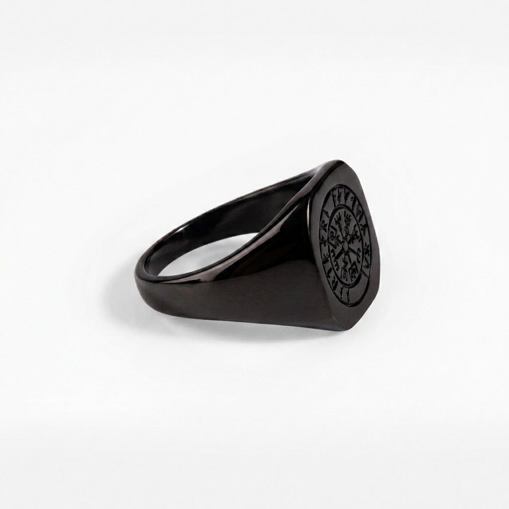 Vegvisir Signature - Svart ring