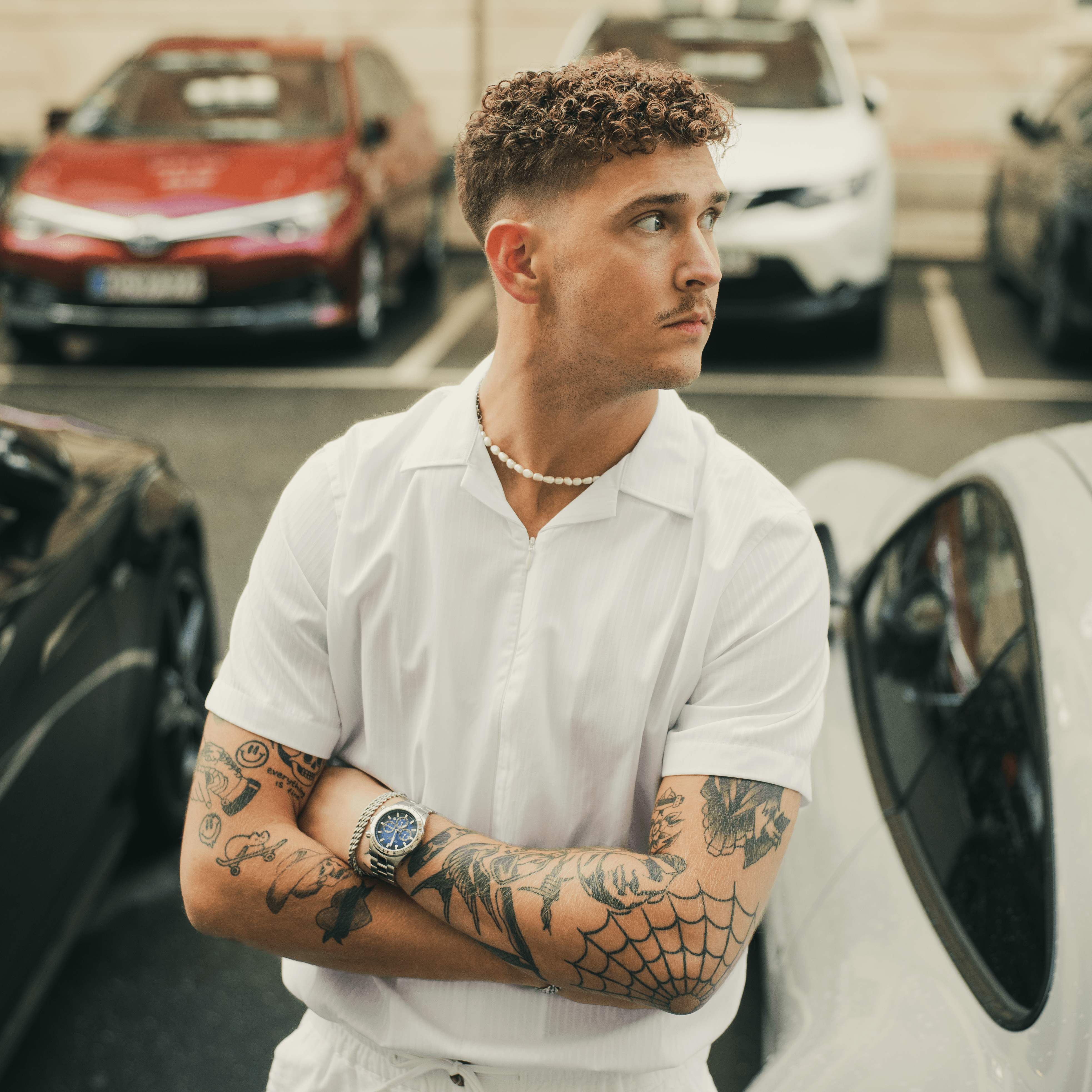 Kattegat Perle halskæde - Sølvtonet