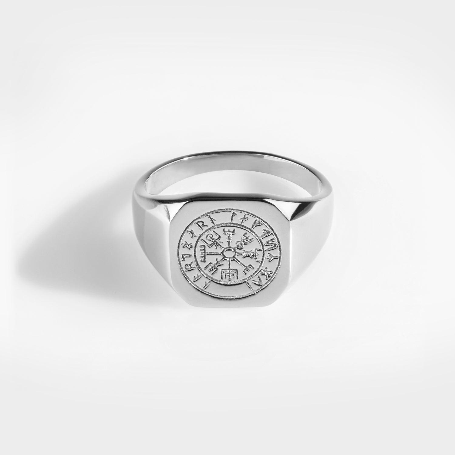 Vegvisir Signature - Silvertonad ring