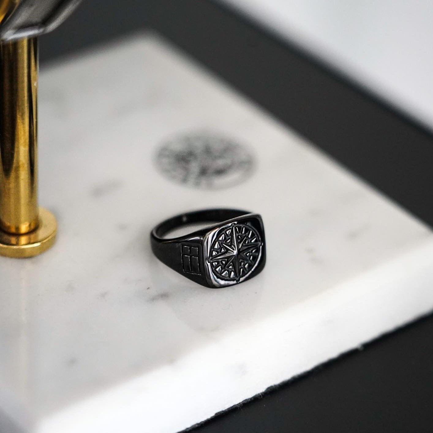 Compass Signature - Svart ring