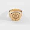 Web of Wyrd Signature ring - Gold-toned