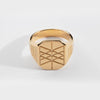 WEB OF WYRD SIGNET RING (GULD)
