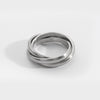 Helix band ring - Sølvtonet